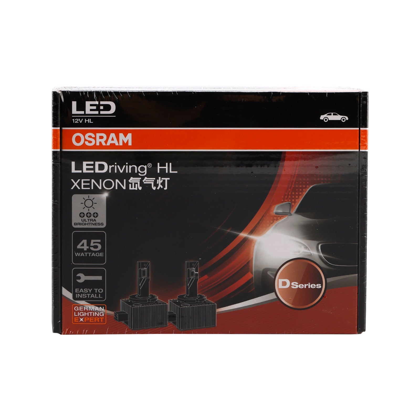 2 uds luz de coche LED-HL D1S 166140CW 45W 6000K para OSRAM