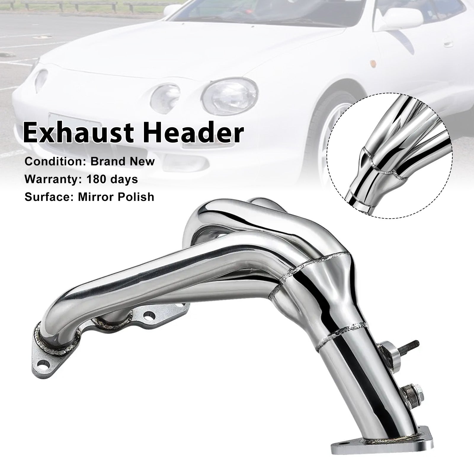 Stainless Steel Exhaust Manifold Header Fit TOYOTA CELICA GT/GTS 2.2L 1990-1999
