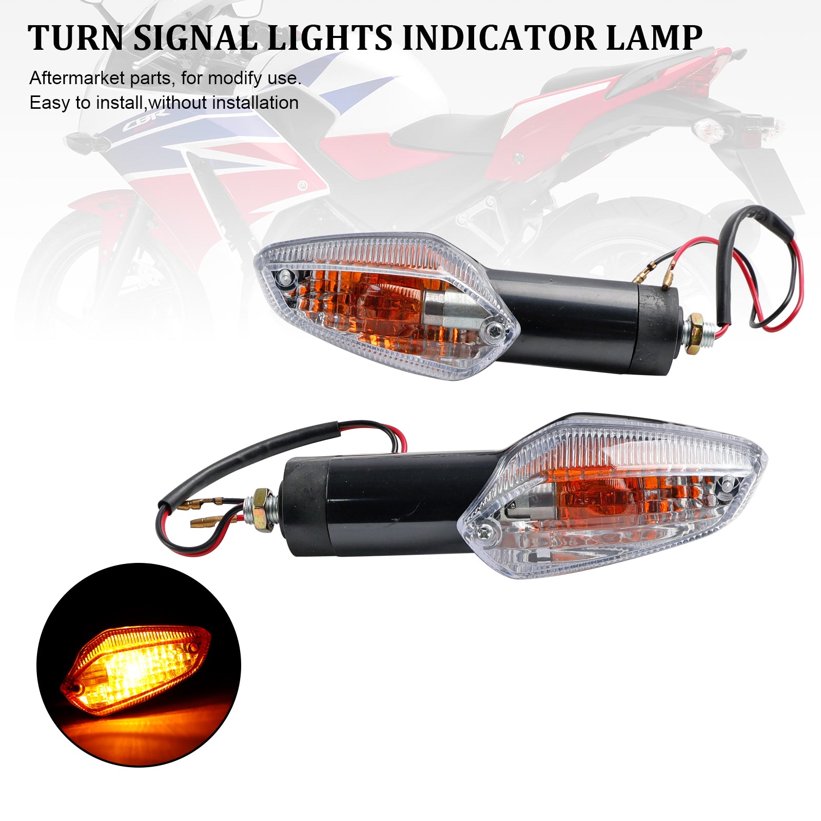 Clignotants, lampe indicateur pour Honda CBR 250R 300R CBF 125 150 CB300