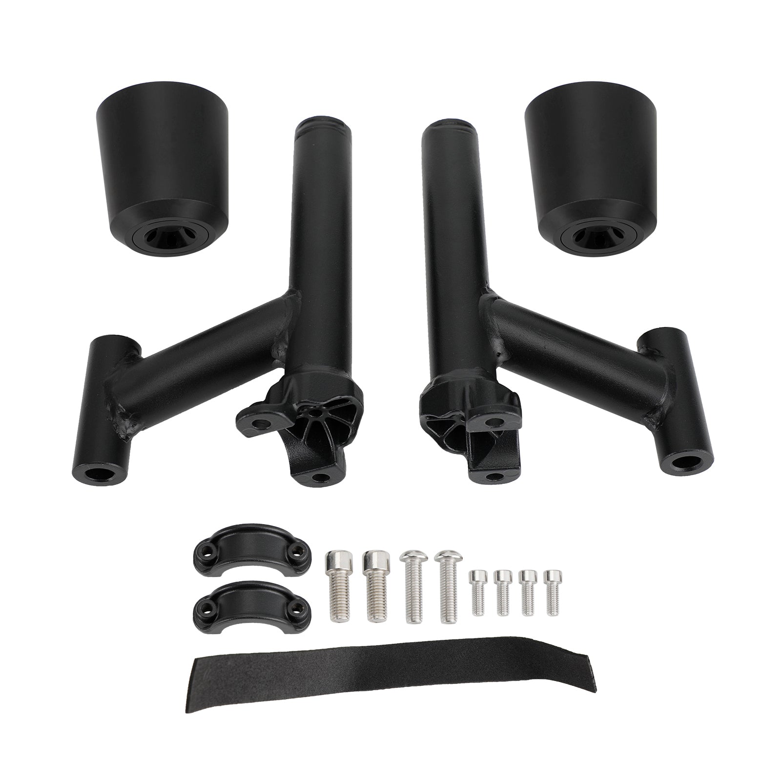 Cnc Anti-Crash Frame Sliders Protector Black Fit For Rc390 Rc 390 2022-2023