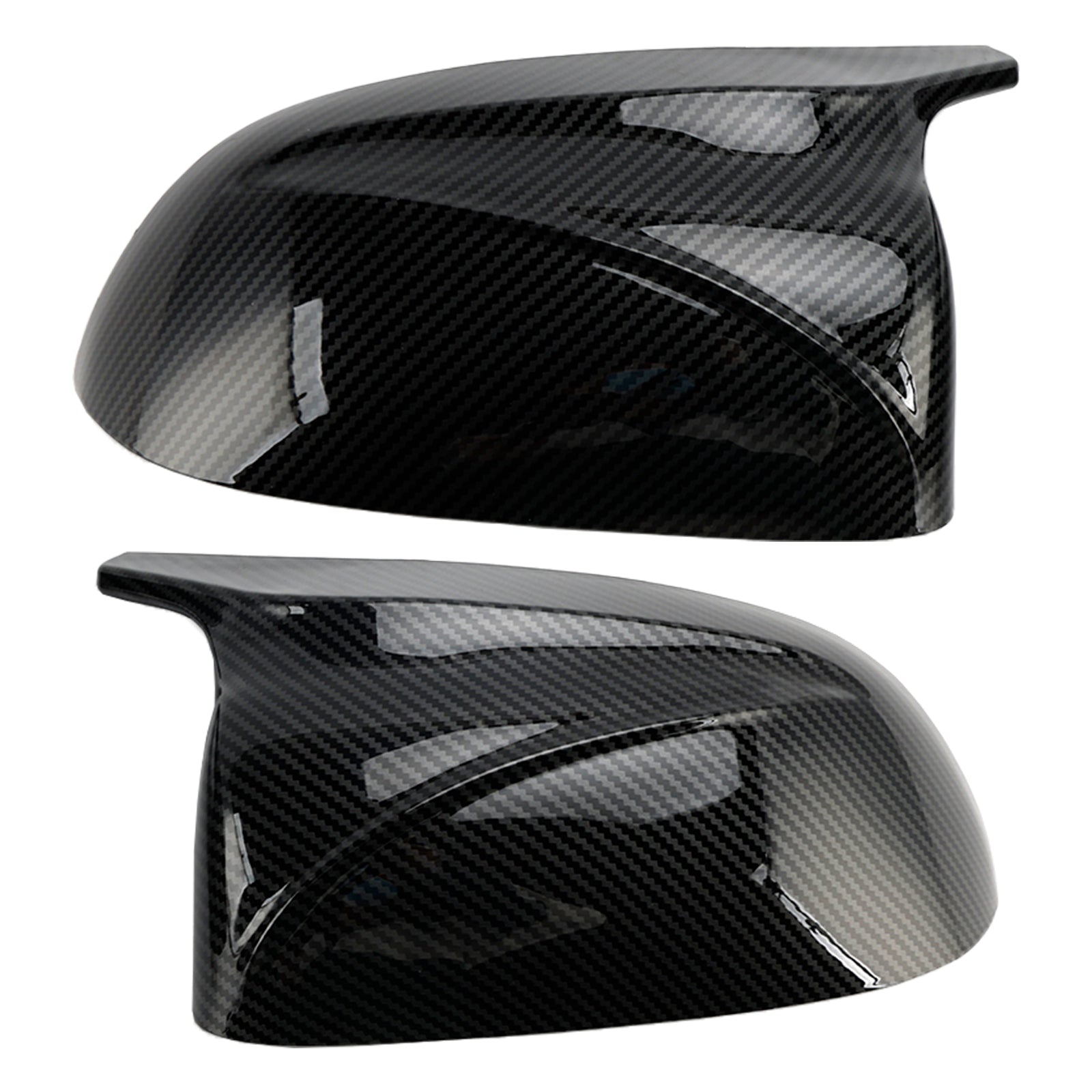 2018-2022 BMW x3/x4/ix3 2Pcs Gloss Carbon Fiber Pattern Door Wing Mirror Cover