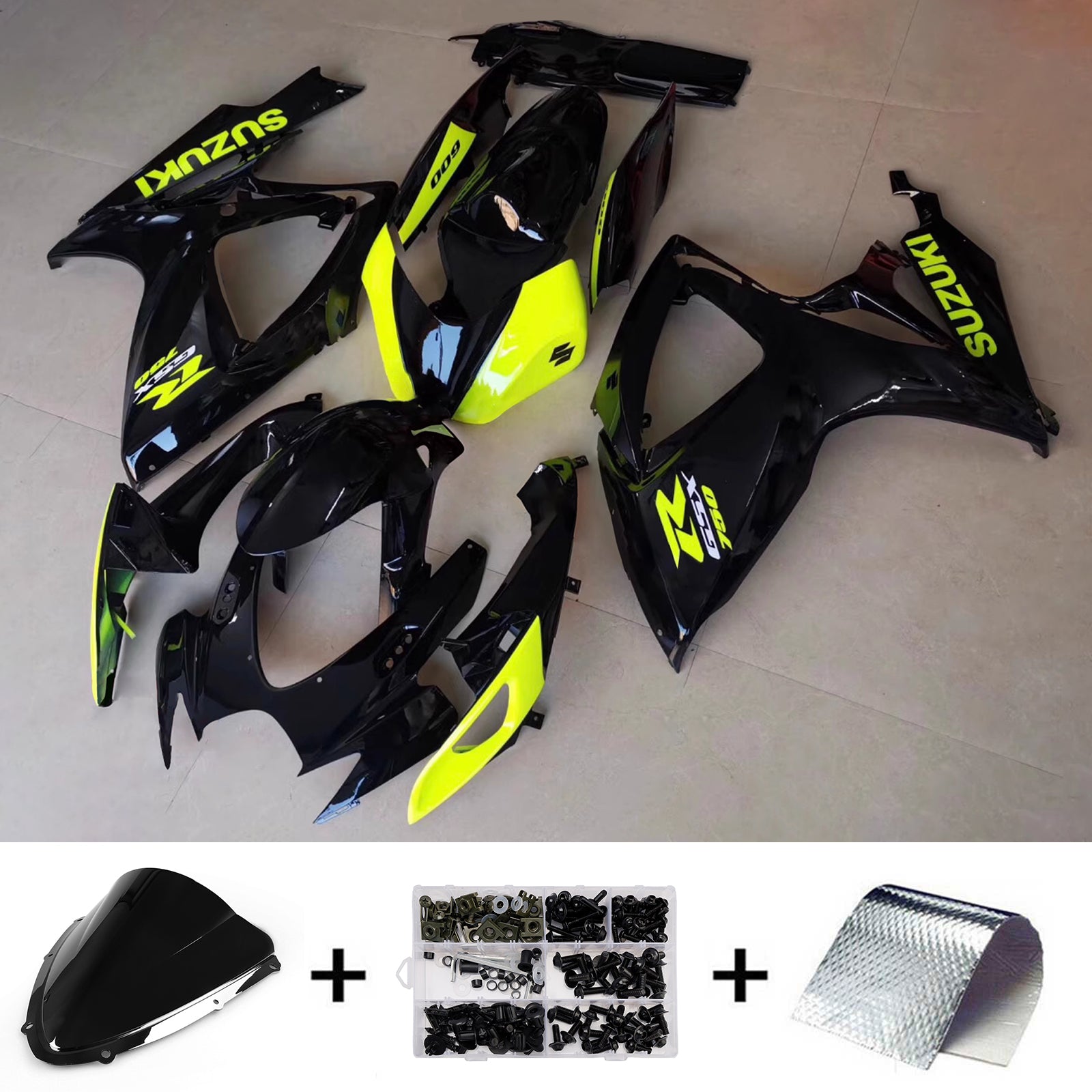 Injection Fairing Kit Bodywork Plastic ABS For Suzuki GSXR 600/750 2008-2010 K8