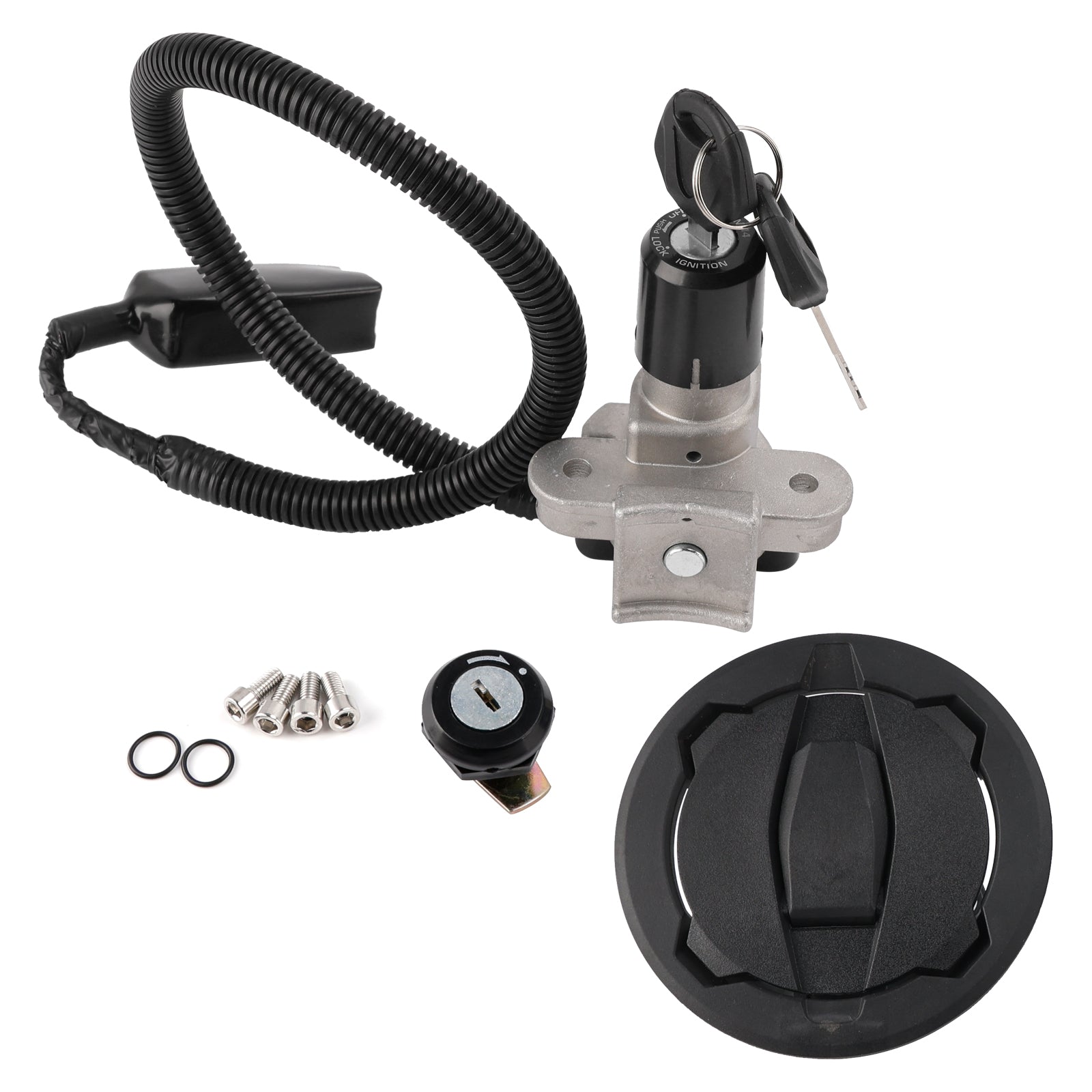 Ensemble de serrures de siège avec interrupteur à clé de contact, bouchon de carburant, pour KAWASAKI KLX230/S/SM 2020 – 2025