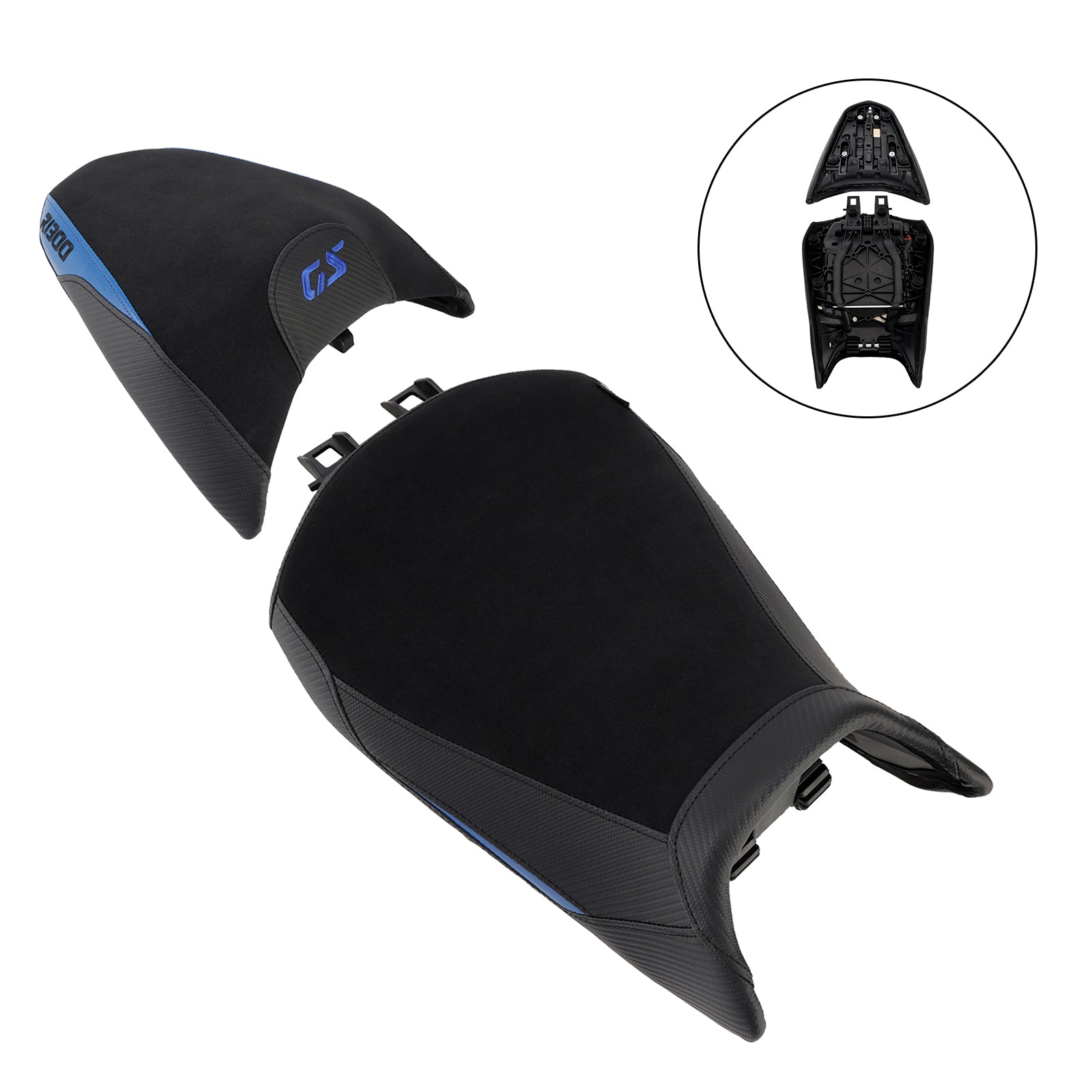 Front&Rear Raider Passenger Cushion Kit Blue For Bmw R1300Gs R 1300 Gs 24-25