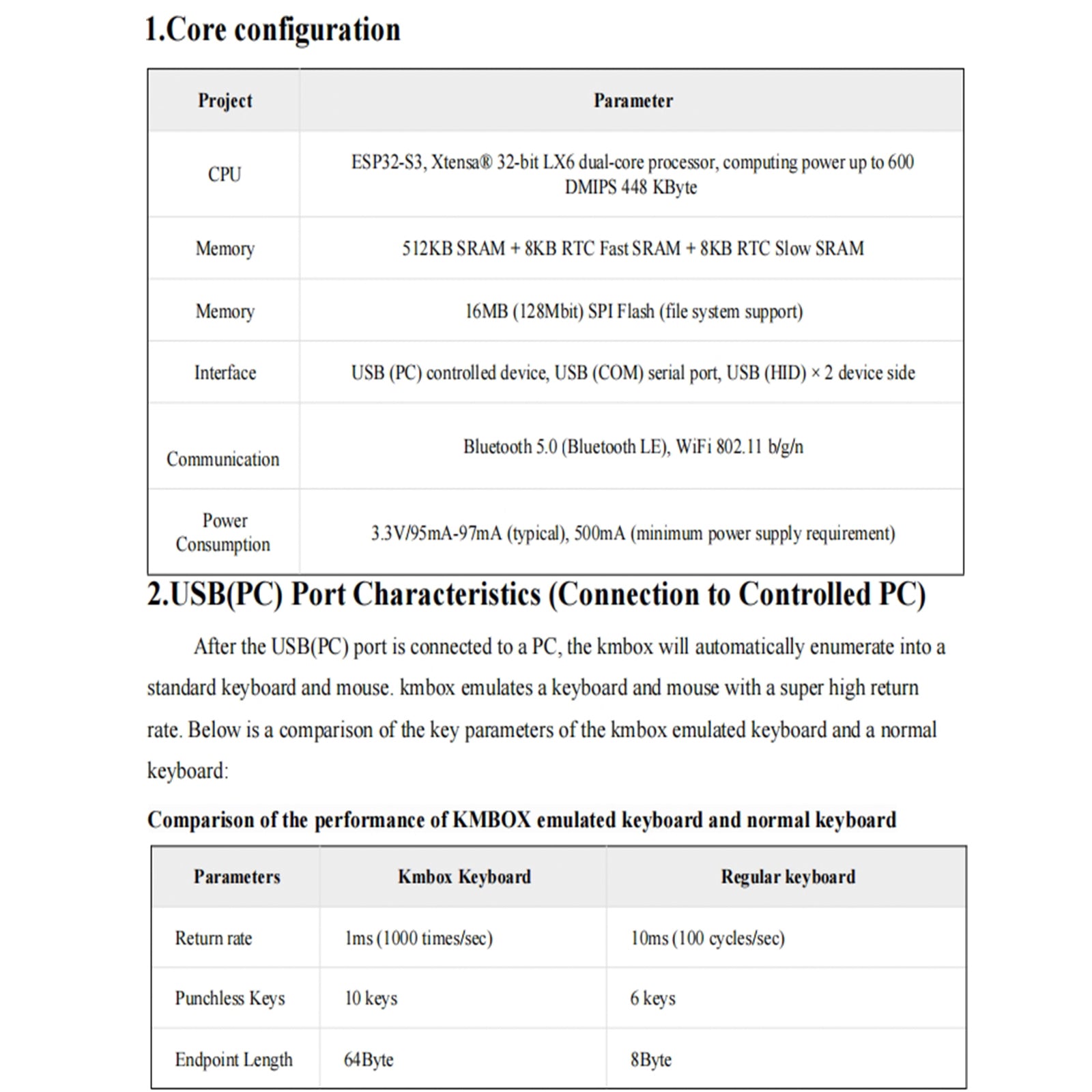 Kmbox toetsenbord-muiscontroller Dual Machine Control Learning Development Board