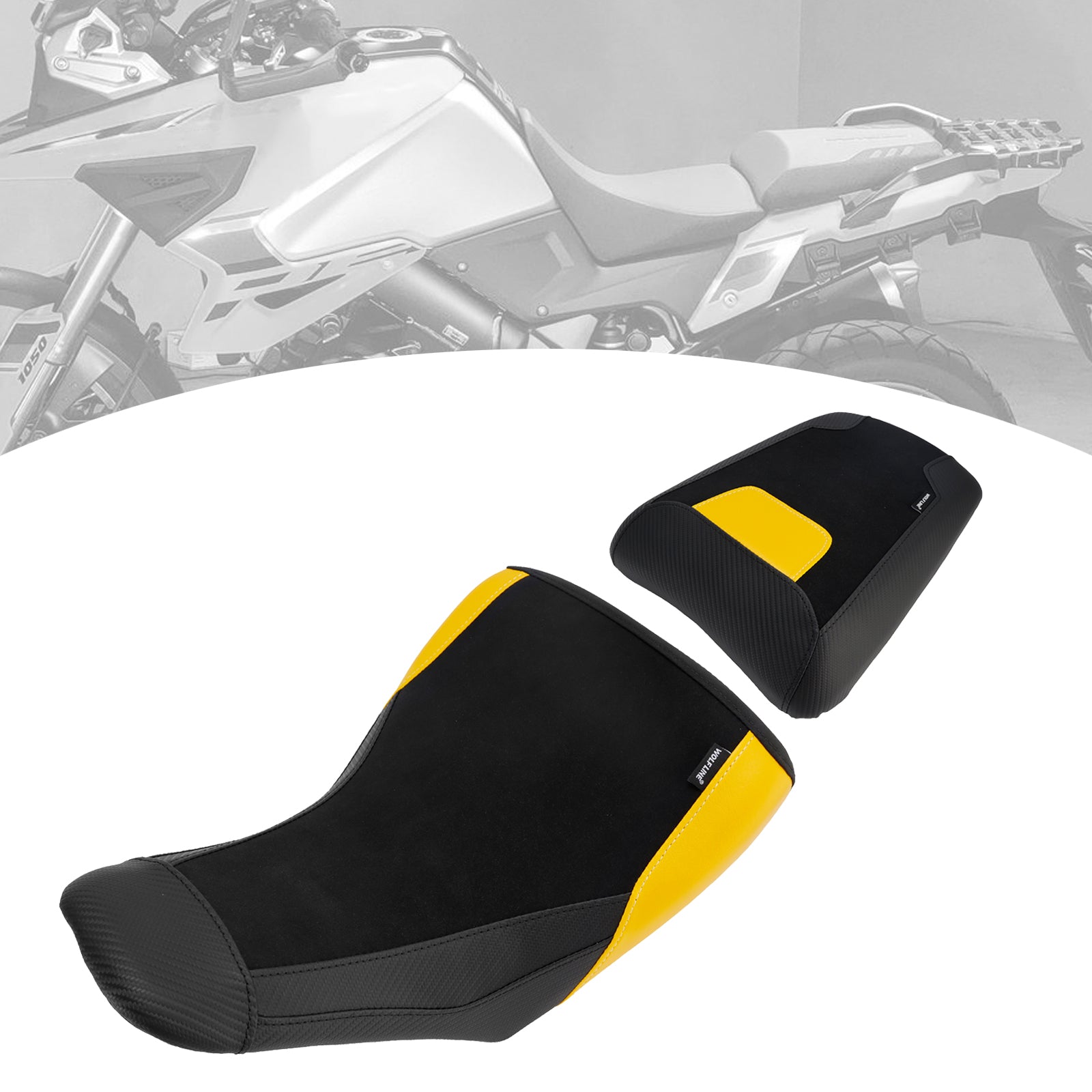 Lower Front&Rear Driver Seat Pillion Yellow Fits For Suzuki V-Strom Dl1050 23+