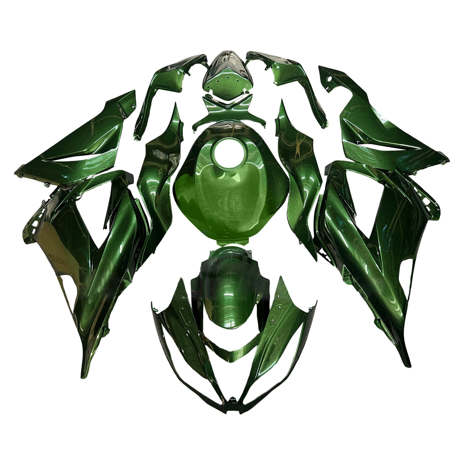 Injeksjon Fairing Kit Bodywork Plast Abs Fit for Kawasaki ZX6R 636 2013-2018