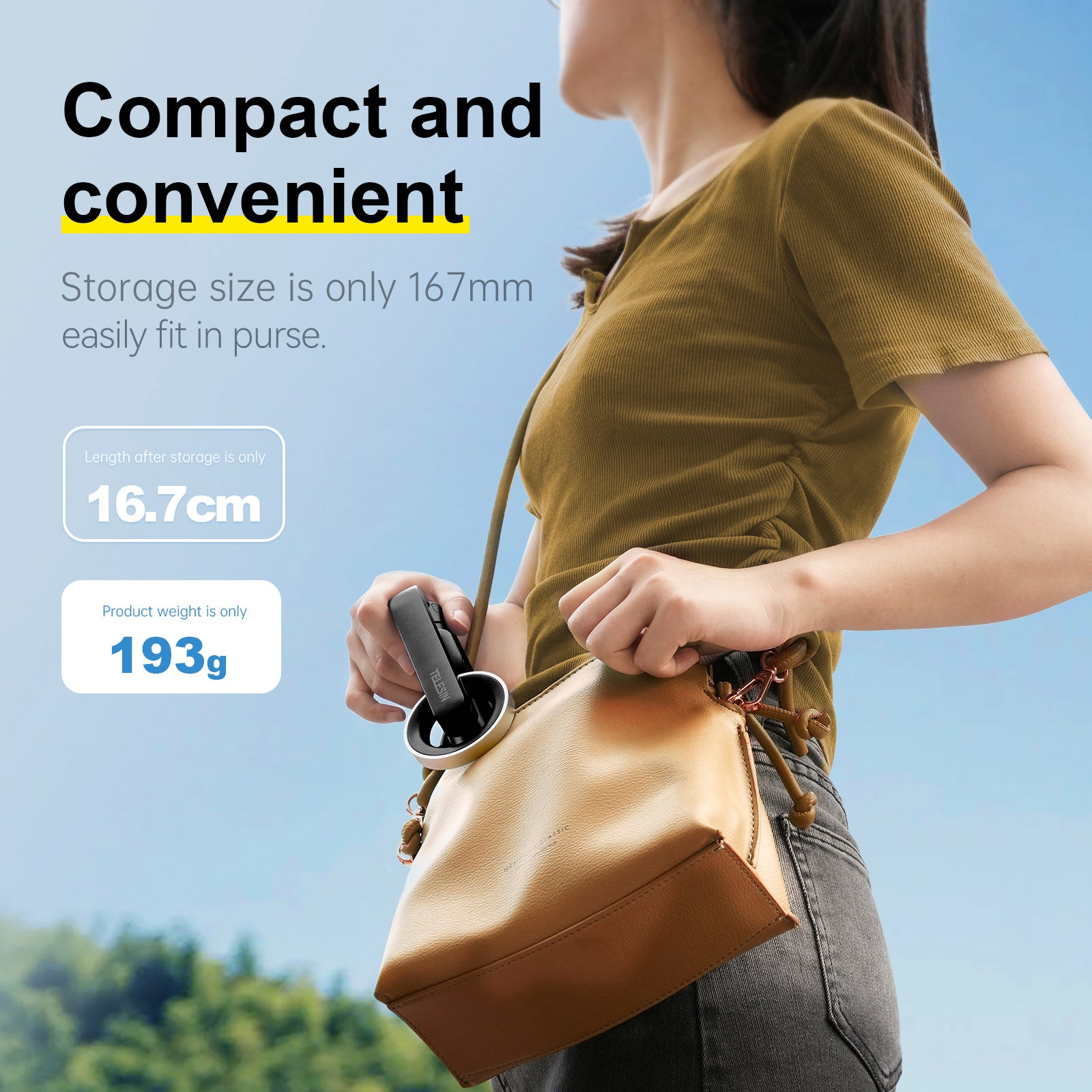 Mini Selfie Selfie Selfie Magesafe Magnesfe Magesafe Bluetooth Alumínio Tripé