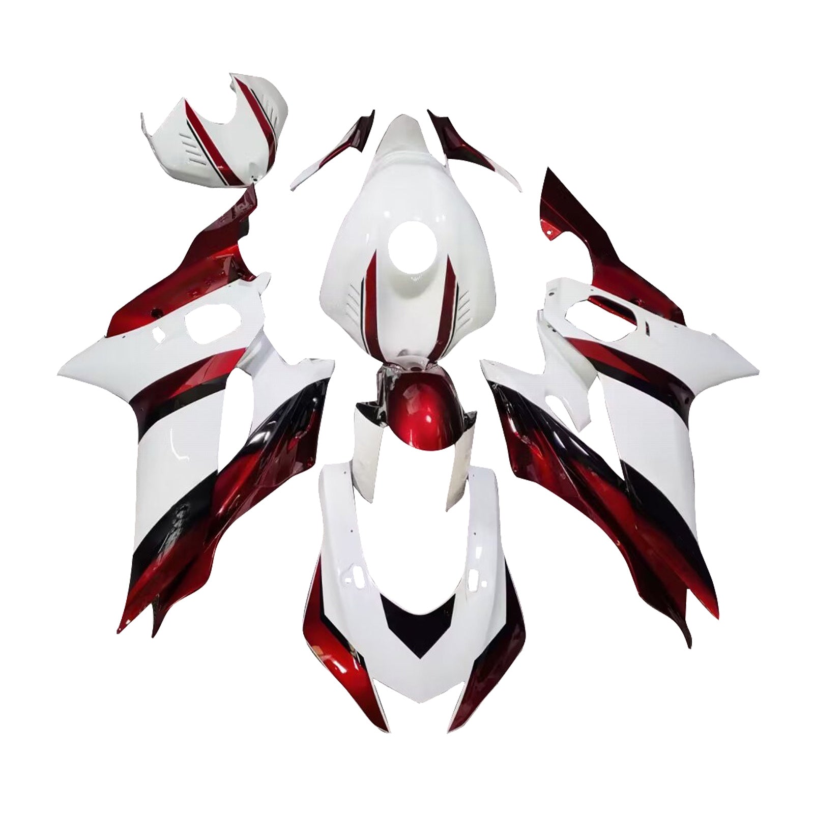 Kit de carenado de inyección, carrocería de plástico ABS apto para Yamaha YZF-R6 2017-2023