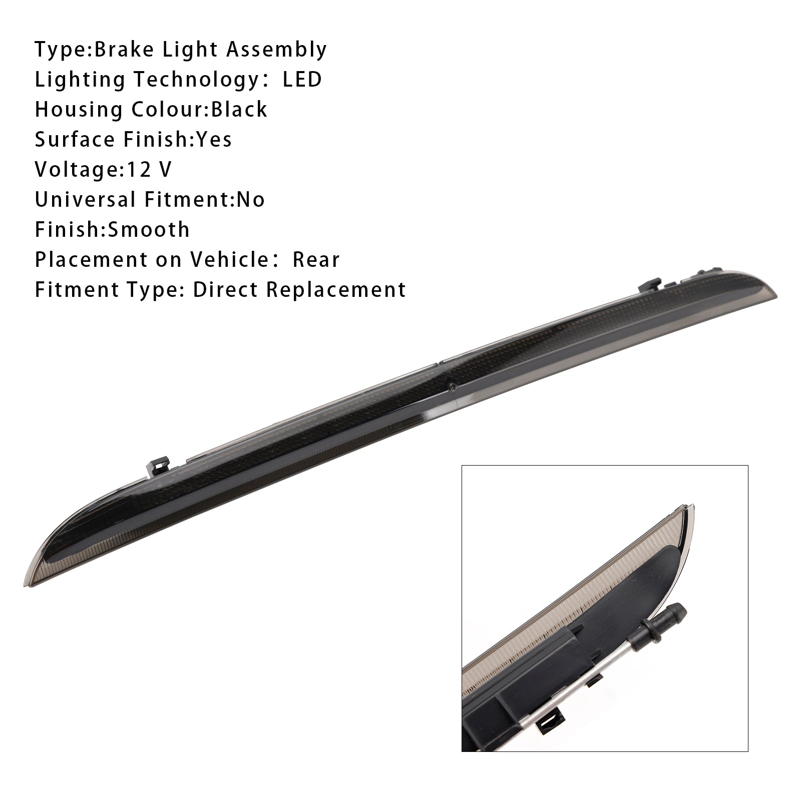 2003-2010 VW Touareg Arrière troisième feu de frein à lad lampe d'arrêt de queue LED 7L6945097B