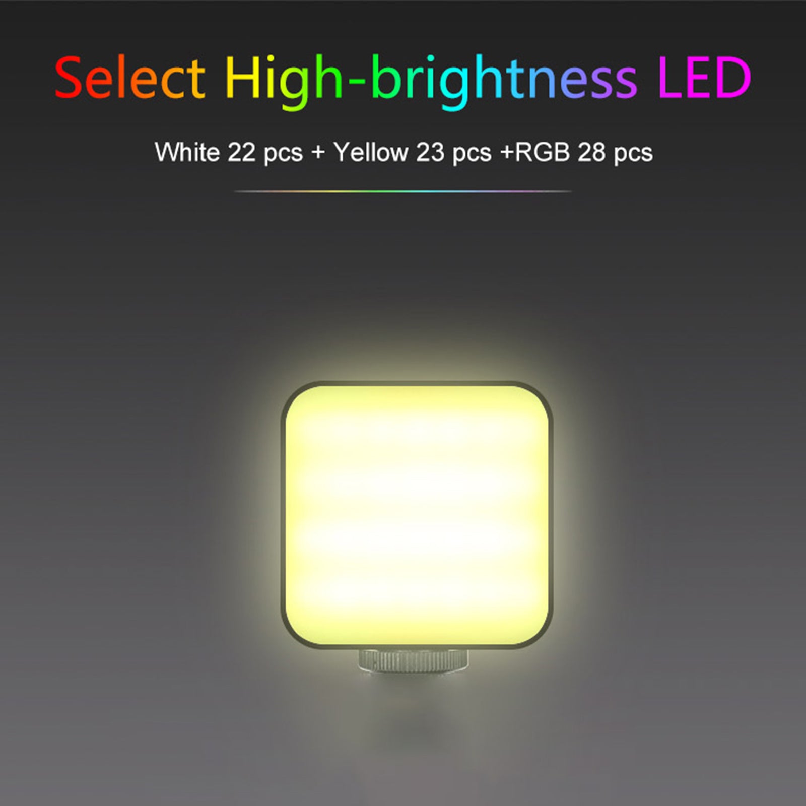 W64 RGB LED Video Light Fill Light Video Camera Mobile Phone Live Beauty Outdoor