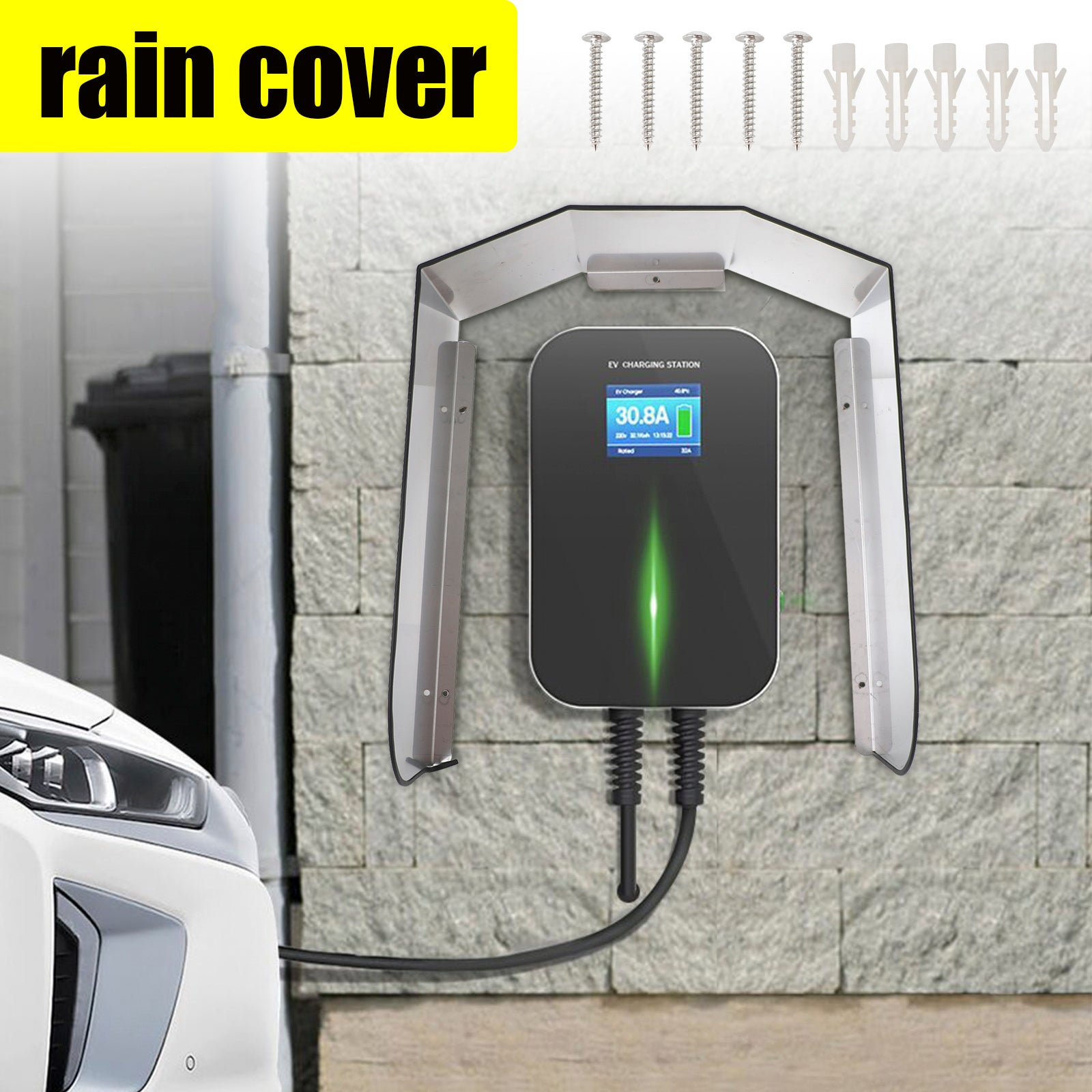 Stainless Steel Weather Protection Box Wall box Rain Cover For Doorbell Socket