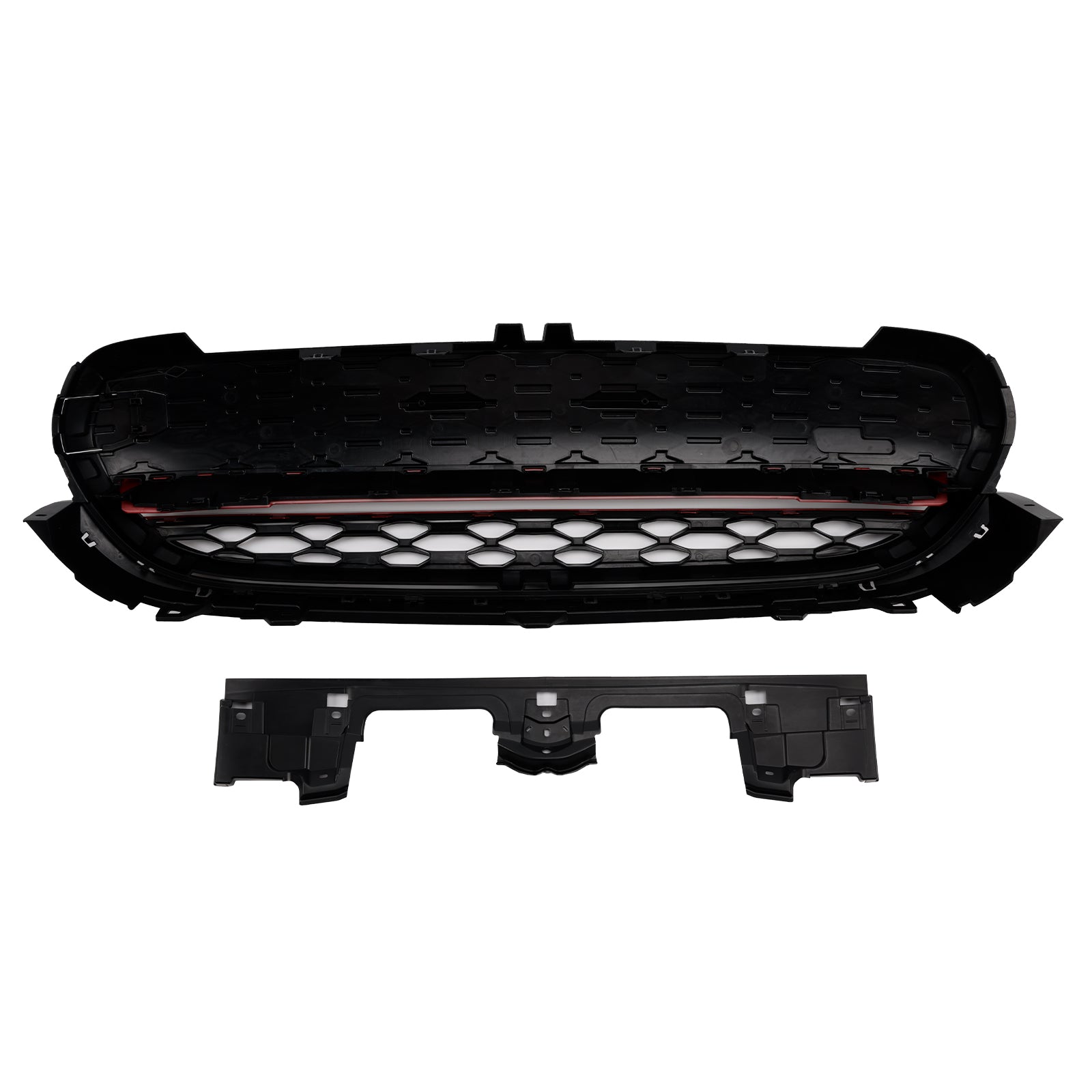 2014 Mini F56 3 portes Hatchback Cooper S, Cooper SD GP Gloss Black Red Trim Front Grille