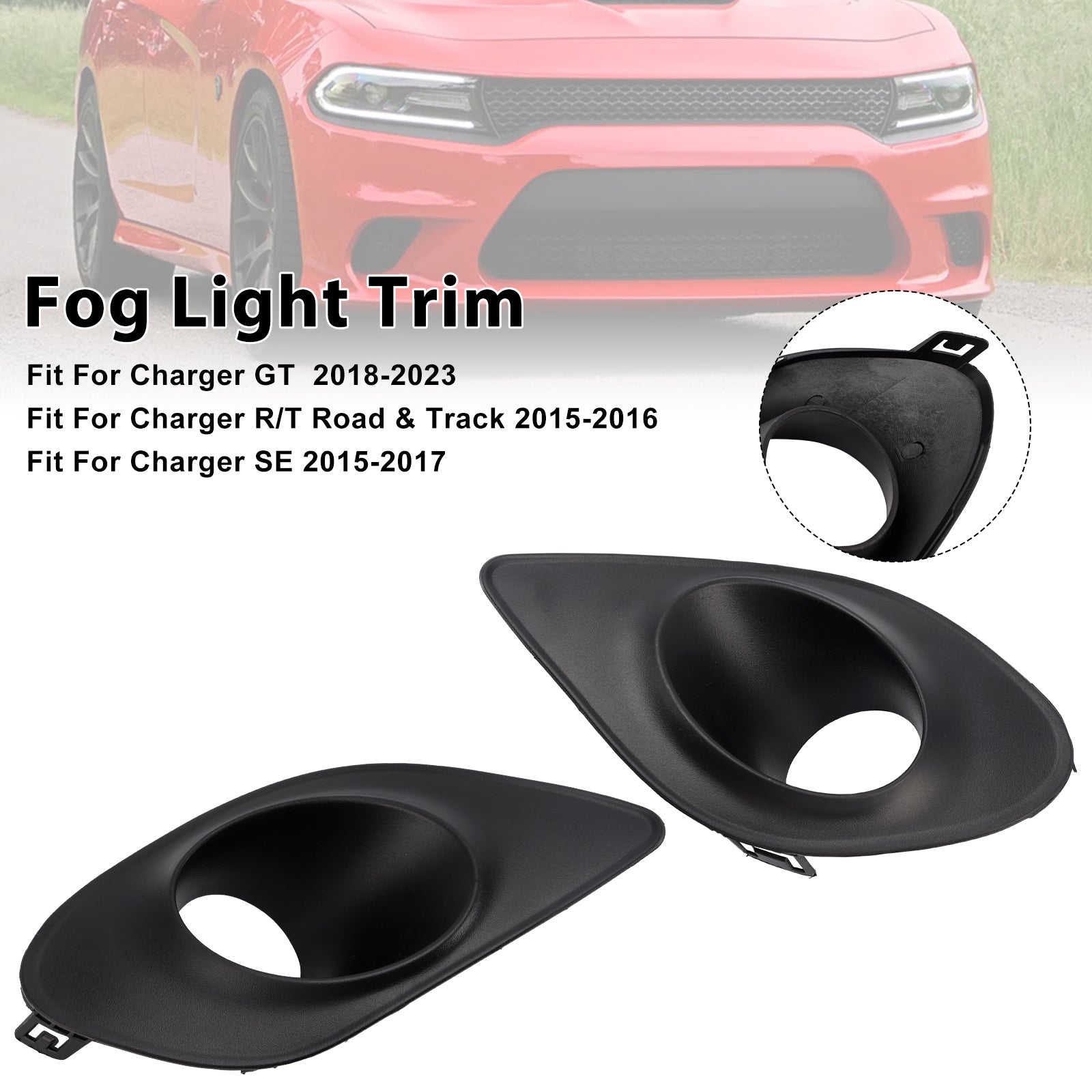 Par tåkelysramme for Dodge Charger 2015-2022 68280428AA