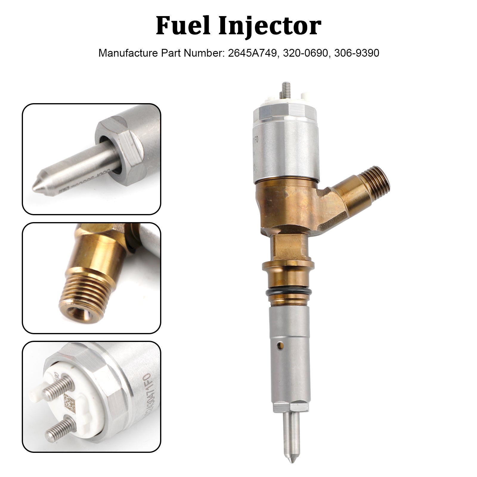 1PS Brandstofinjector 2645A749 Fit Caterpillar Perkins C6.6 Fit CAT 320-0690