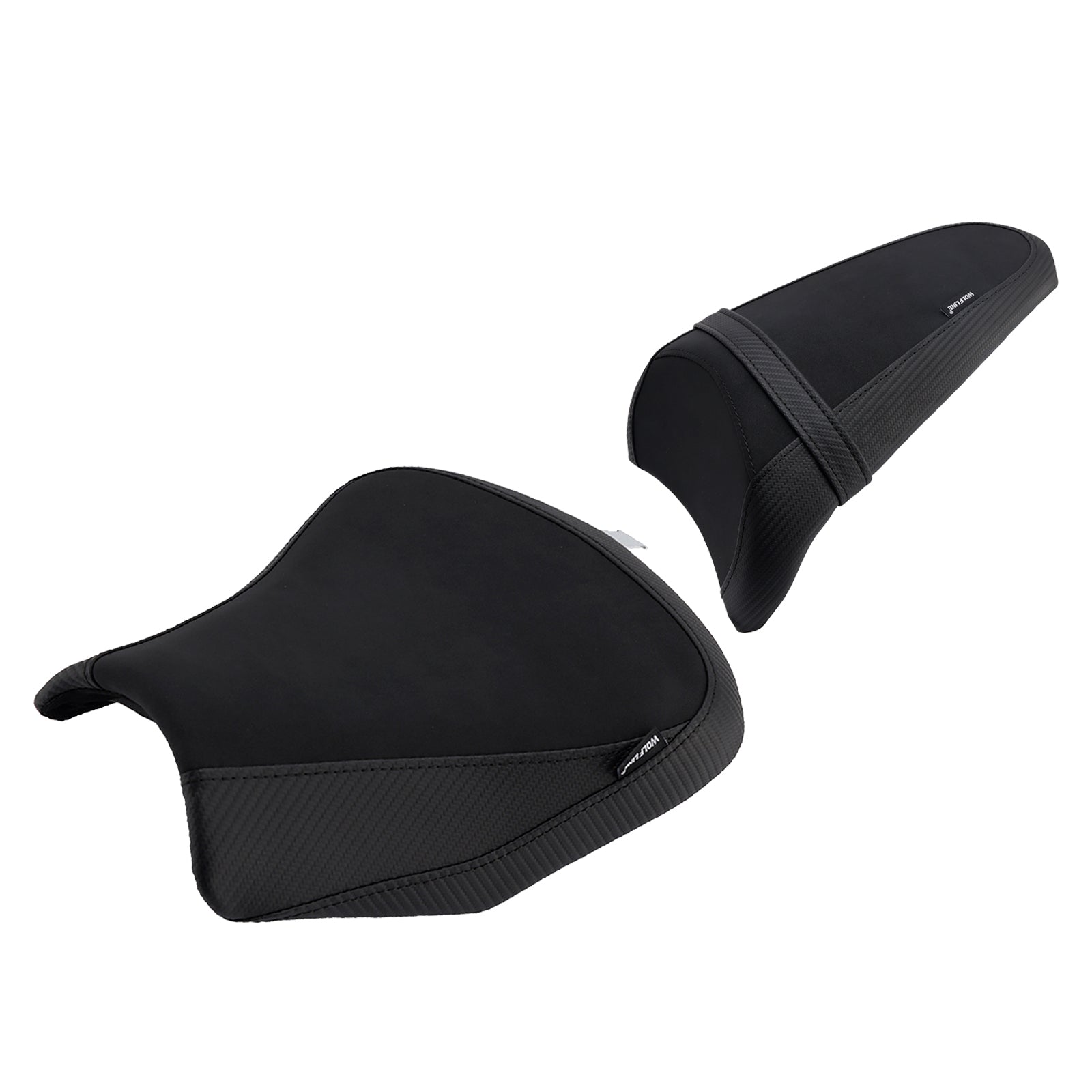 Front&Rear Raider Passenger Cushion Kit Black For Kawasaki Ninja 650 Z650 17-25