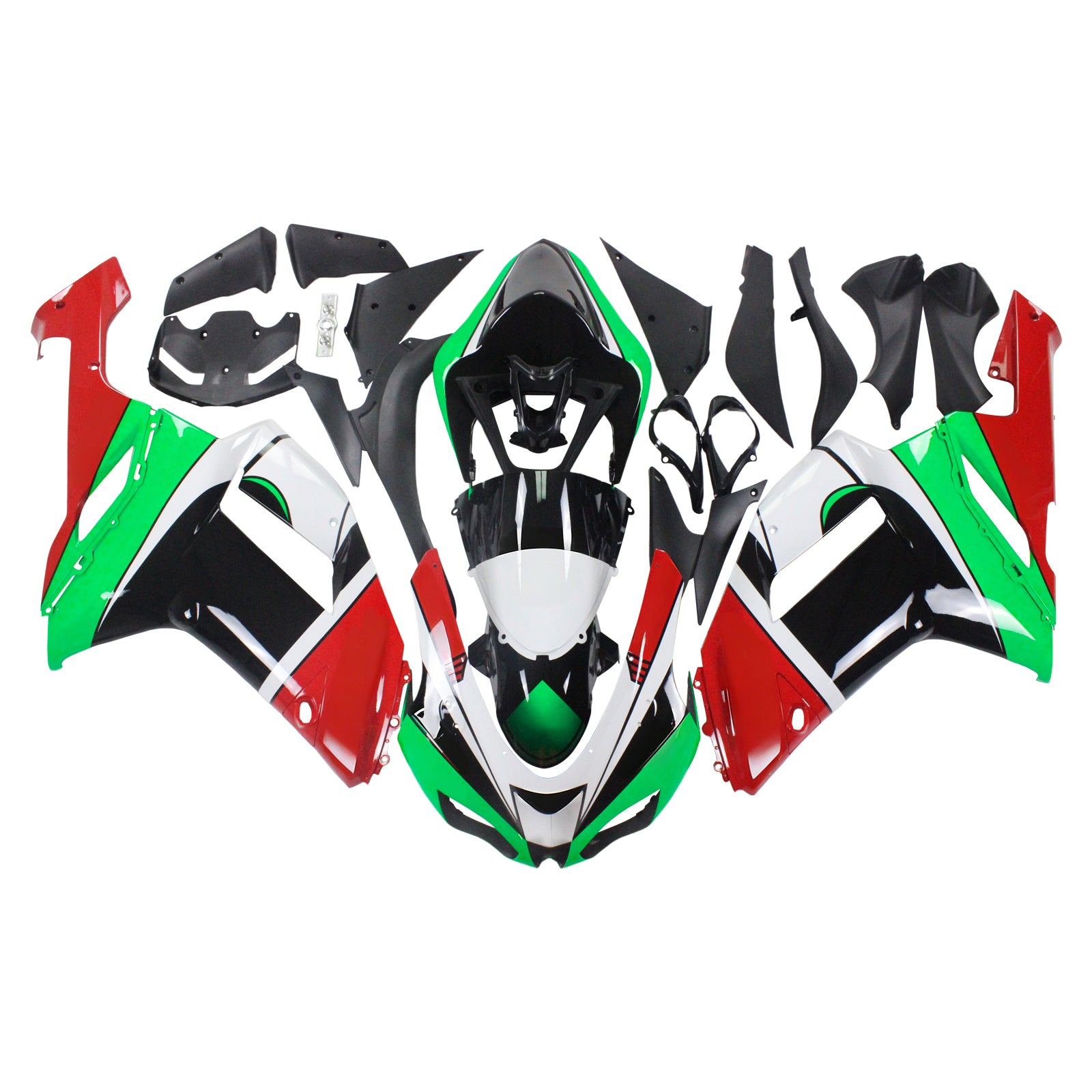 Injection Fairing Kit Bodywork Plastic ABS fit For Kawasaki ZX6R 636 2007-2008