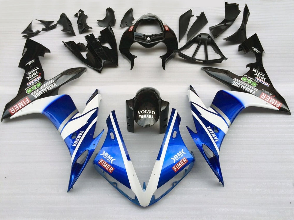 2004-2006 Yamaha YZF-R1 Rood Wit Racing stroomlijnkappen Generiek