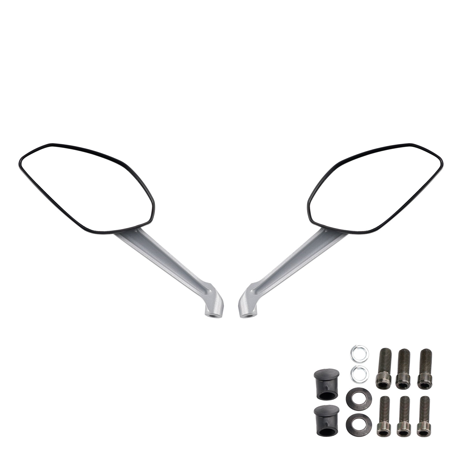 Svart par bakspeglar för Ducati Monster 797 821 Stripes 1200 S 2014-2017