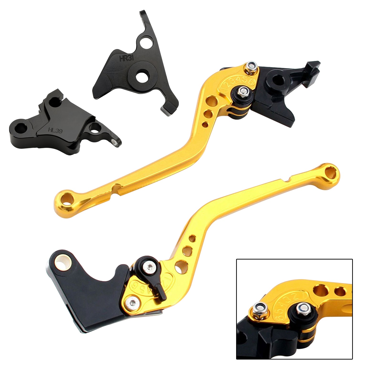 Palanca de freno de embrague larga apta para CFMOTO 450SS 450SR 21-23 450NK 23-24