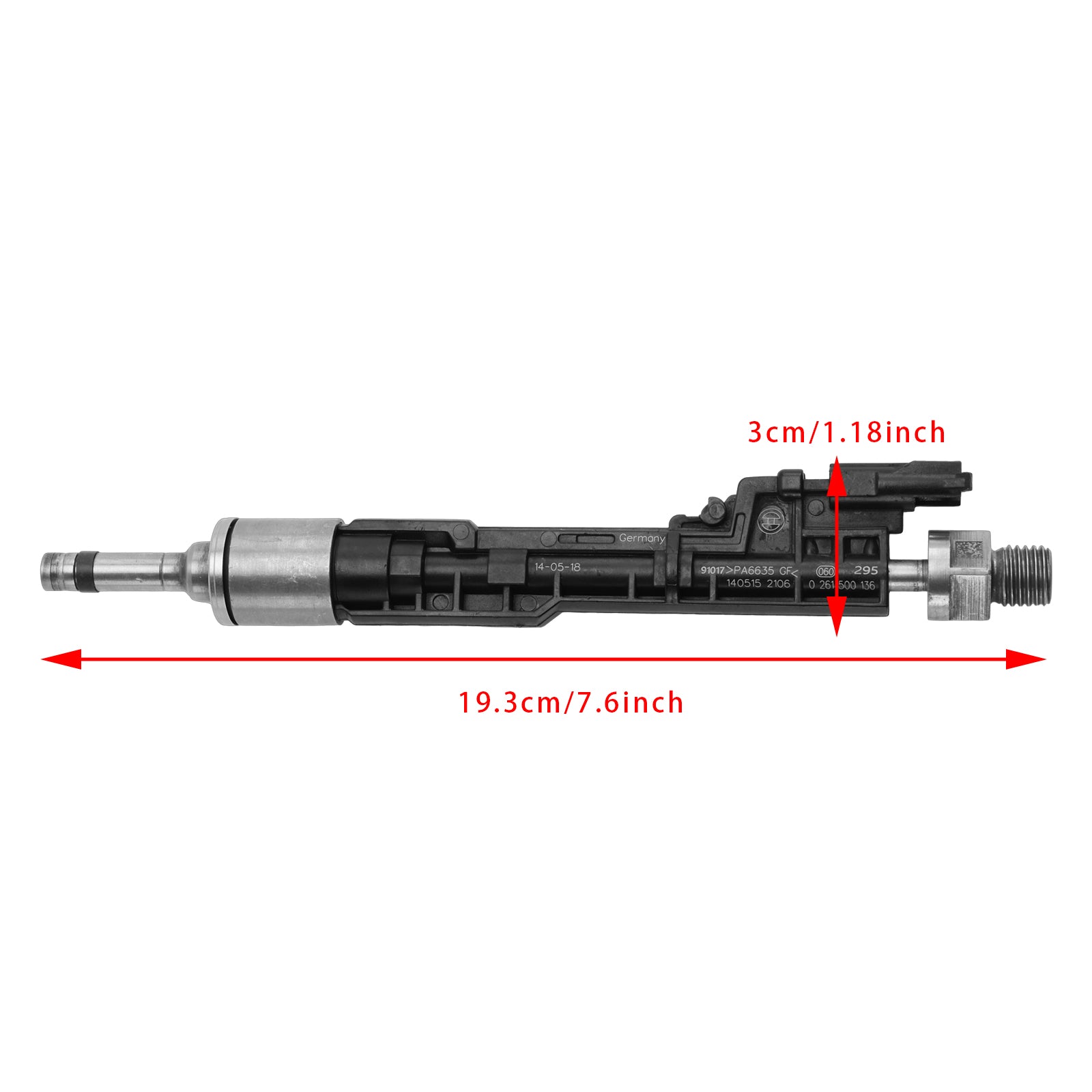 2Pcs Fuel Injector For BMW F10 M5 F06 F07 F12 F13 F15 X5 0261500136 13647599876