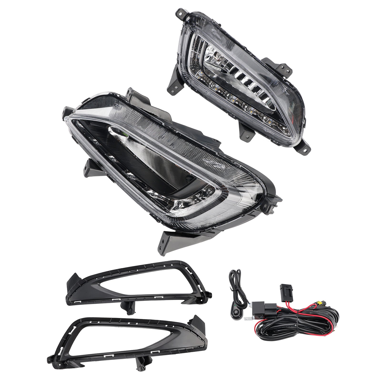 2016-2018 Hyundai Tucson LED-dimljus främre stötfångare med DRL 86525-D3200 5000K-7000K