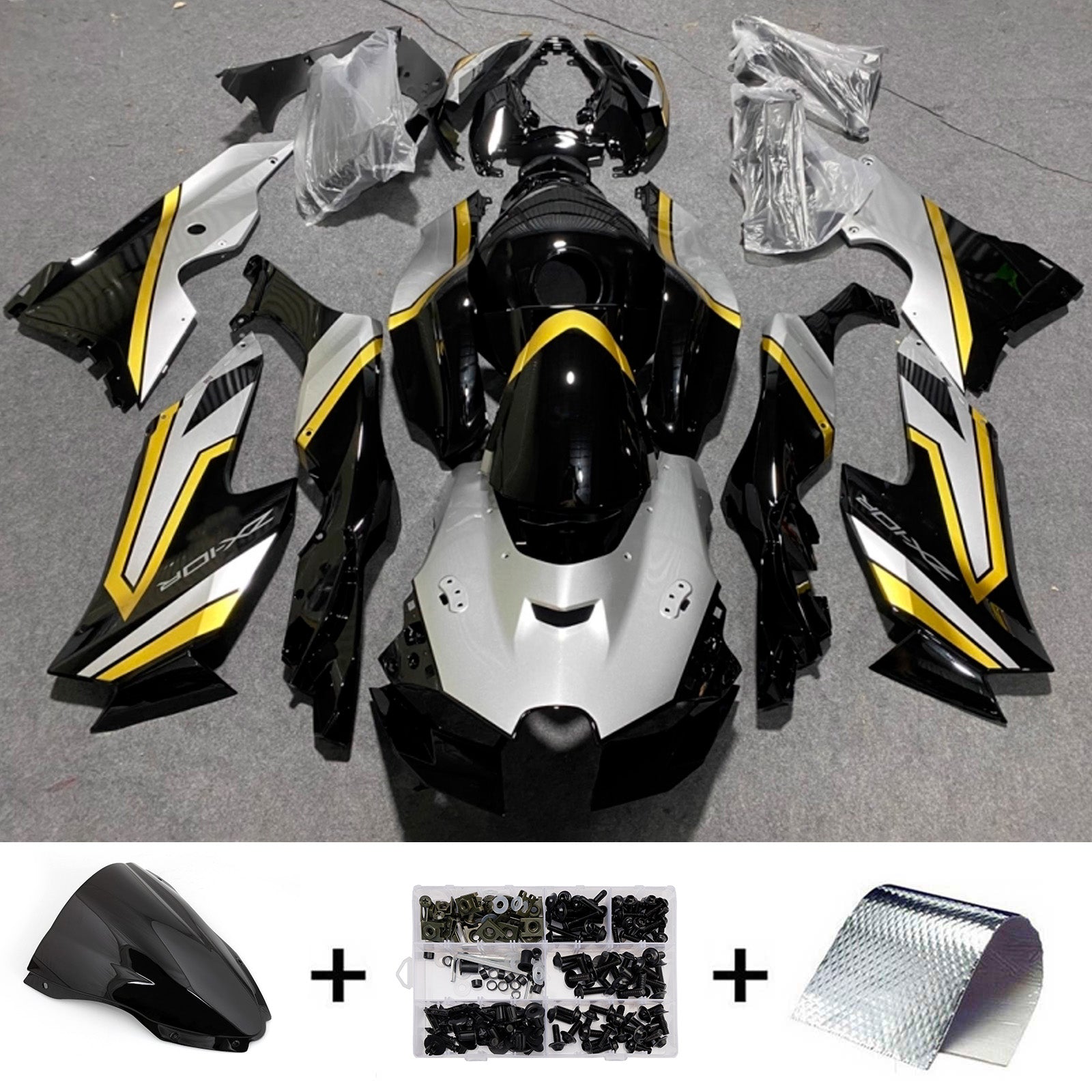 Injection Fairing Kit Bodywork ABS fit For Kawasaki ZX-10R ZX-10RR 2021-2025