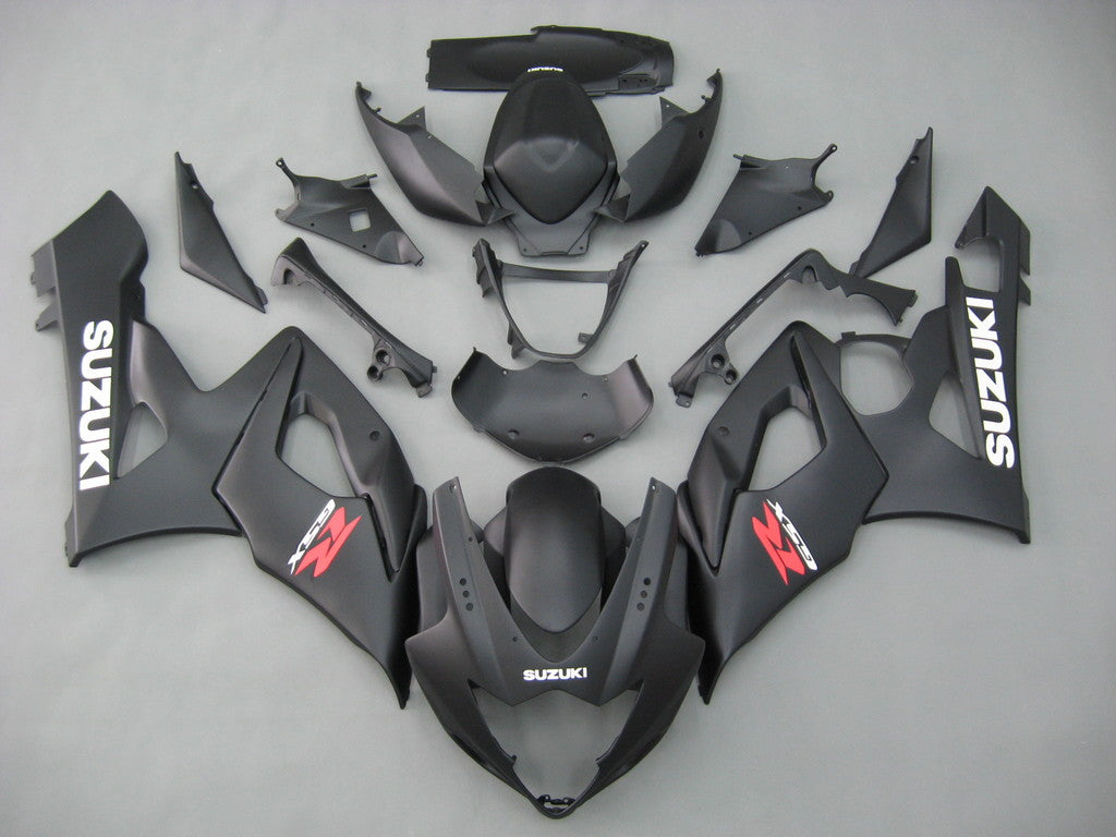 2005-2006 Suzuki GSXR 1000 zwart mat GSXR Racing stroomlijnkappen algemeen