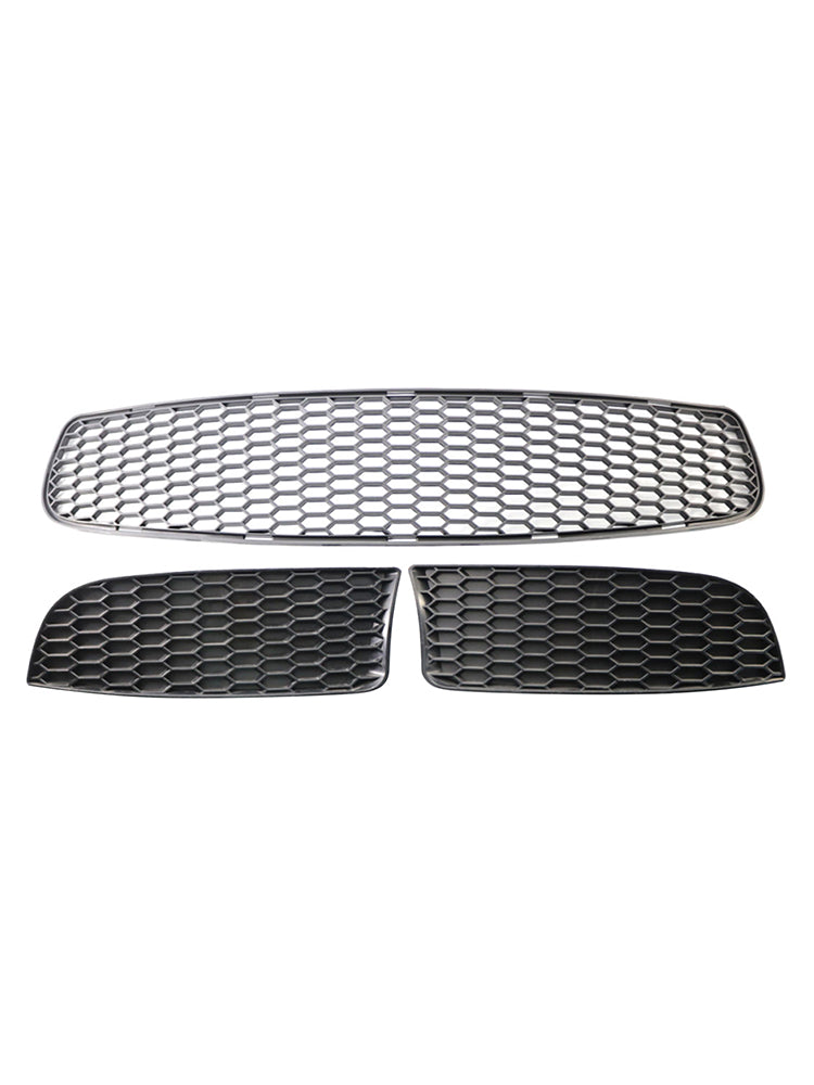 Front Bumper Lower Grille Set For BMW 3 Series E90 E92 E93 M3 Style 2009-2011