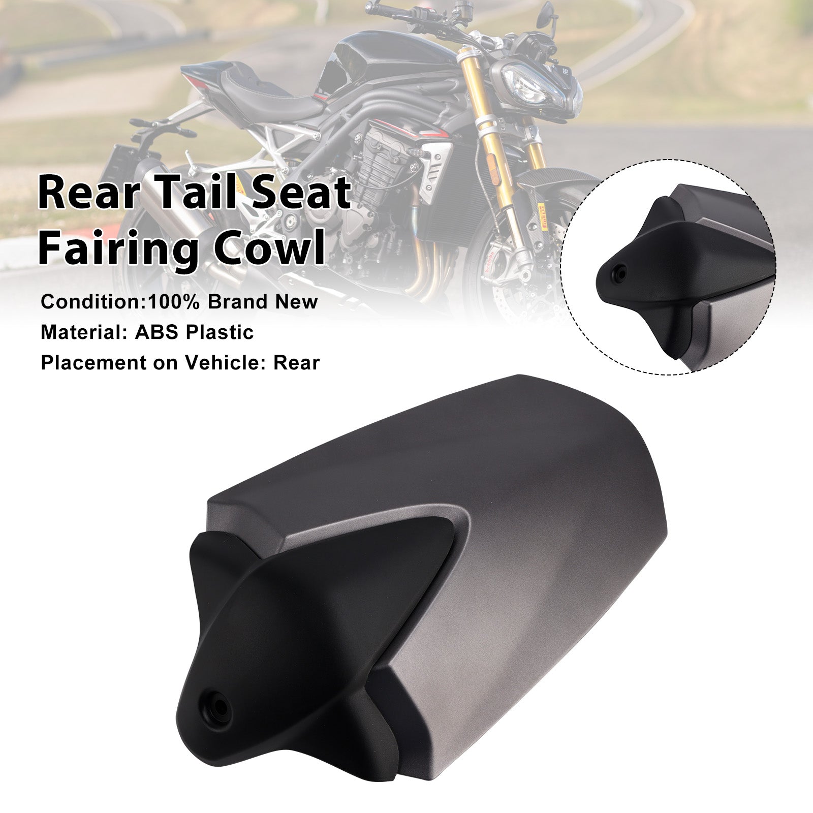 Couvercle de carénage de siège arrière pour Speed ​​Triple 2021 RS 2024 – 1200