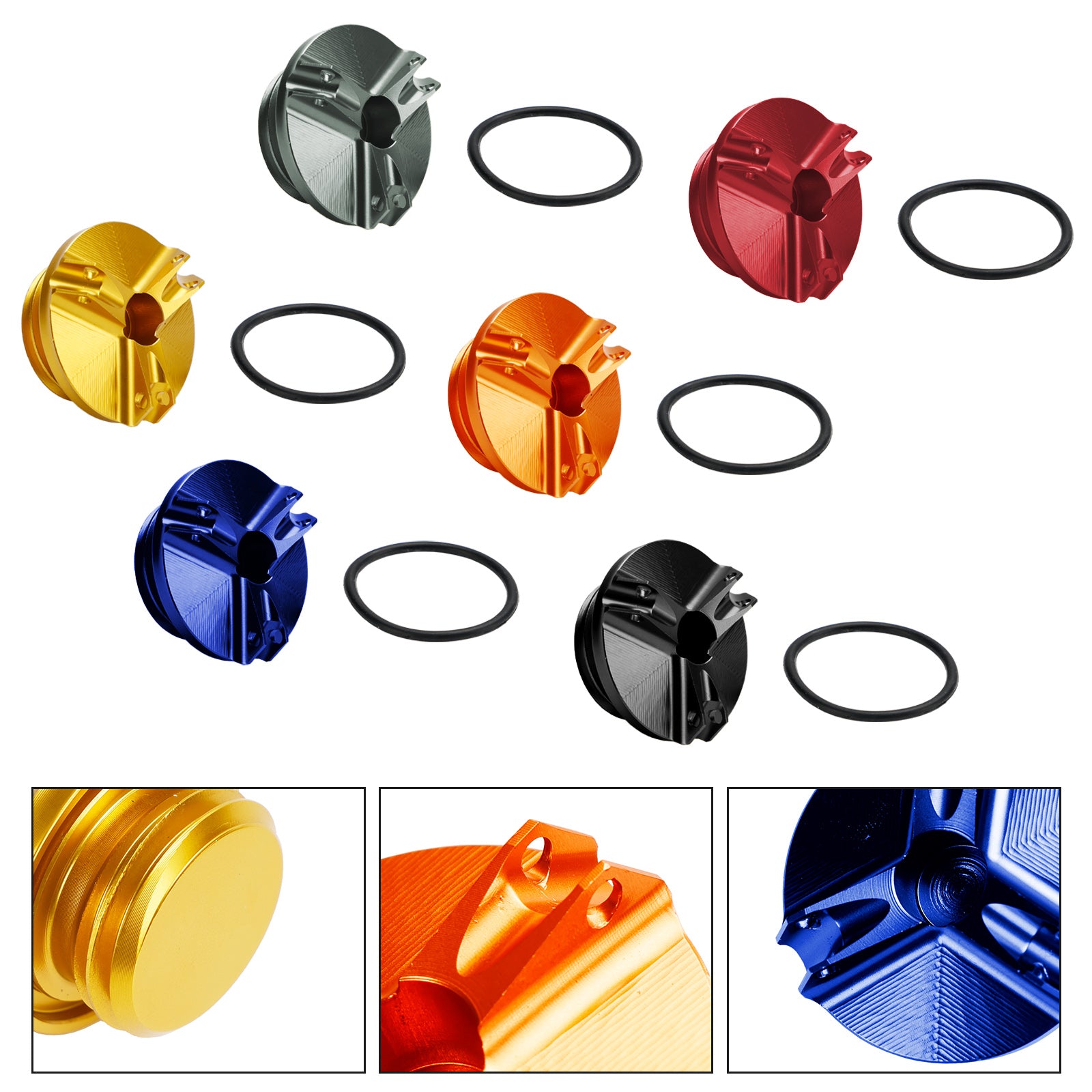 Engine Oil Drain Plug Cap For Yamaha YZF-R1 R3 R6 R25 TDM850 XJR1200 FJR1300