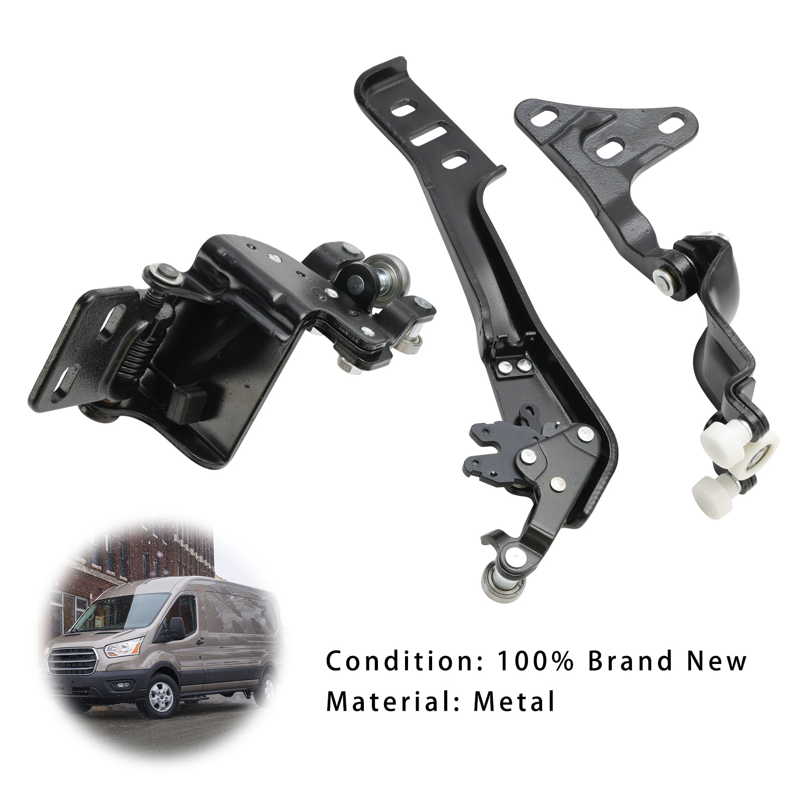 Rouleau de charnière de porte coulissante côté droit, 3 pièces, pour Ford Transit 150 250 350 2015-2019