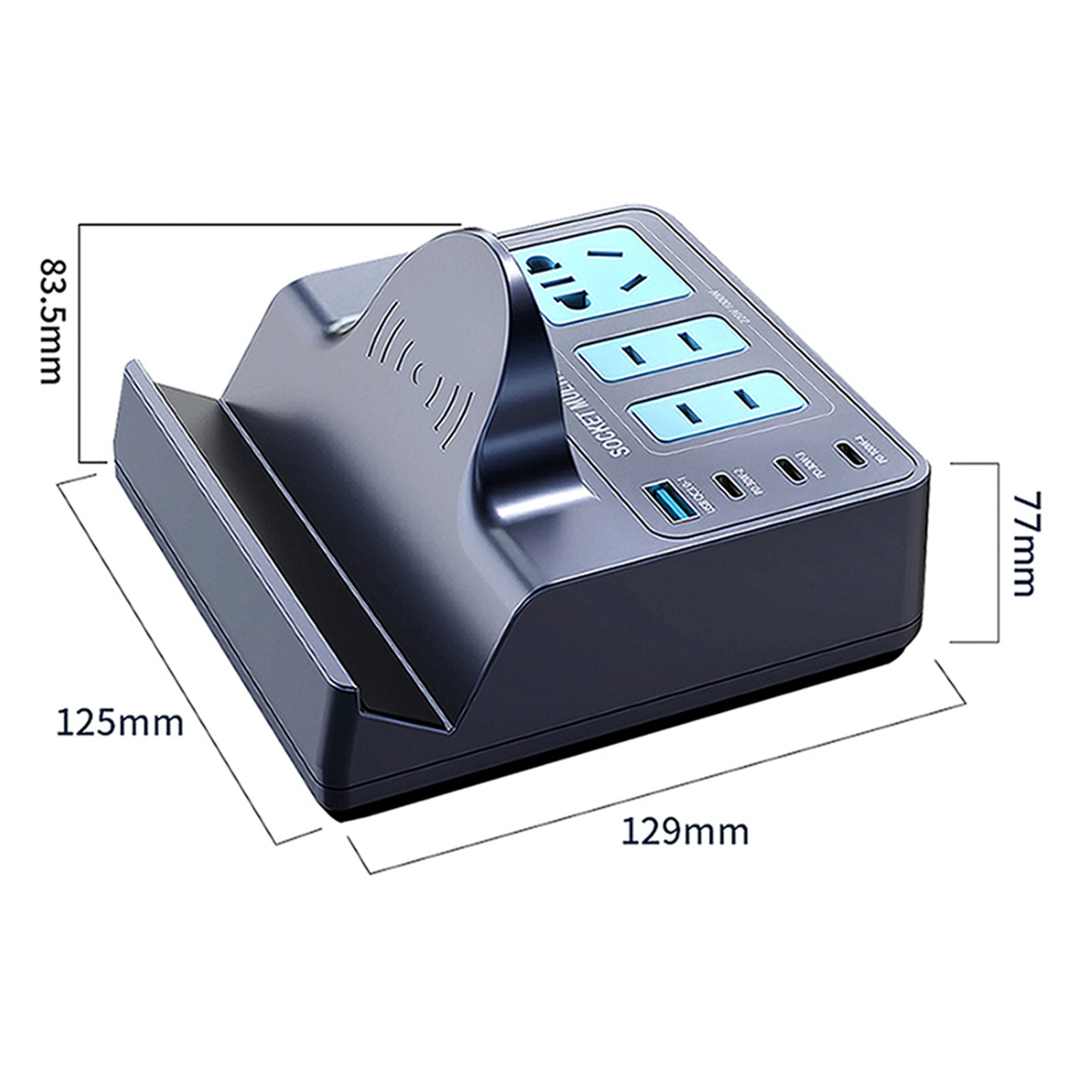 140W Smart Wireless Fast Charge Socket High Power PD100W Notatbok QC lading