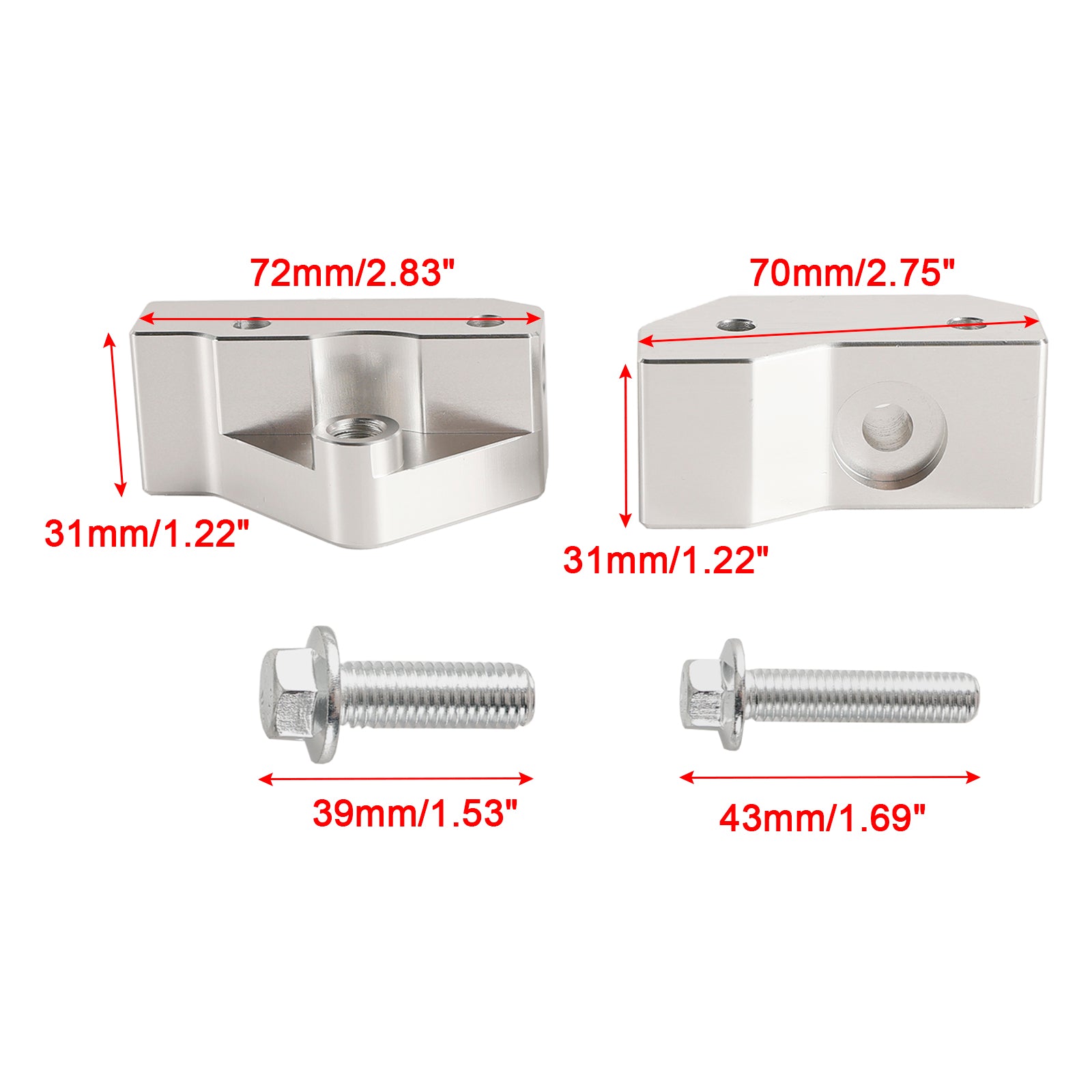 Knock Sensor Relocation Brackets for GM LS Gen 3 Engines LS1 LM7 LR4 LQ4 LS6 L59