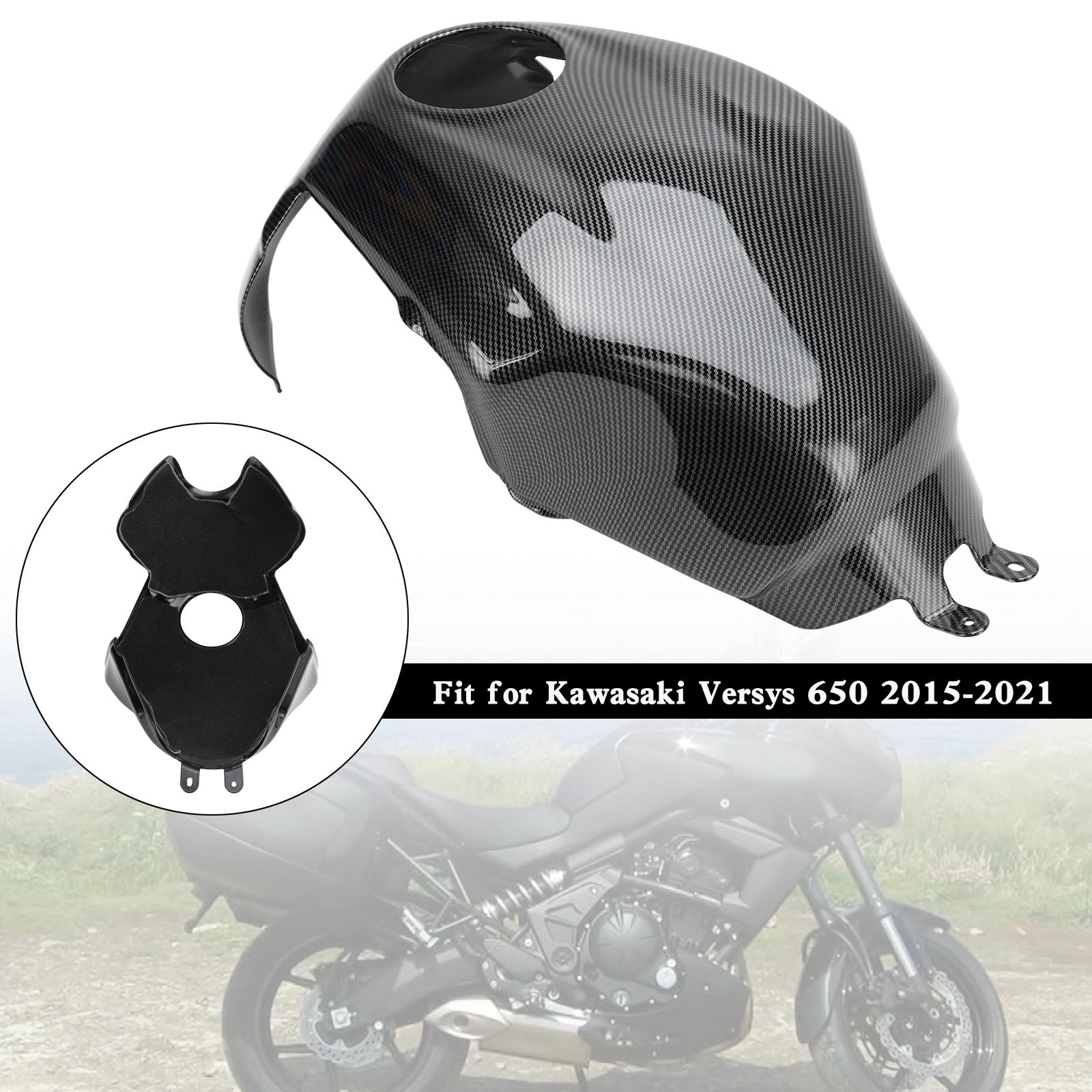 Protecteur de carénage de couvercle de réservoir de gaz, pour Kawasaki Versys 650 2015 – 2021