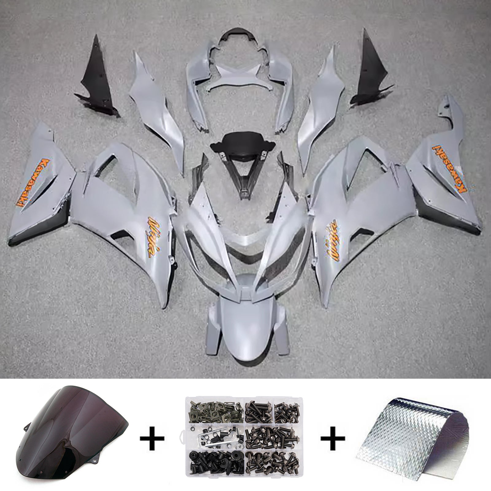Kit carena iniezione carrozzeria in plastica ABS adatta per Kawasaki ZX6R 636 2013-2018