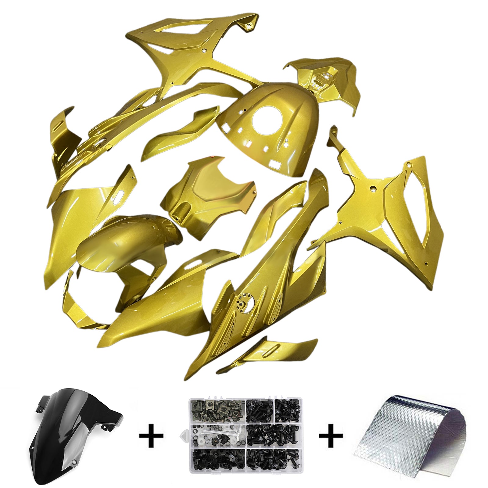 2023-2024 BMW S1000RR Kit de carénage d'injection carrosserie plastique ABS