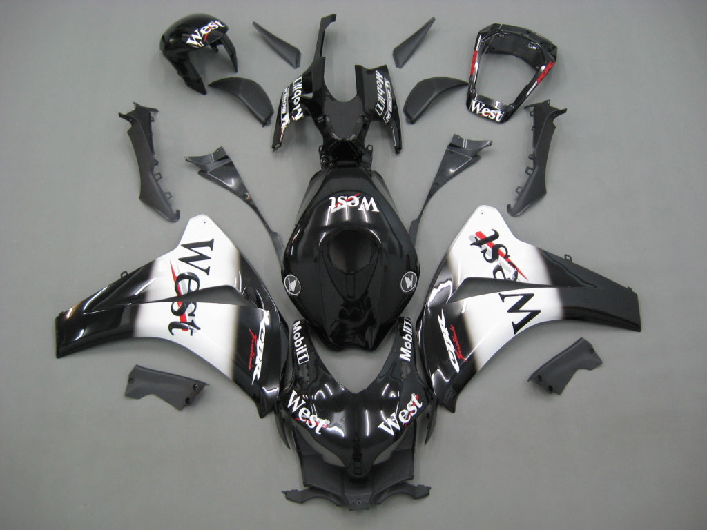 2008-2011 Honda CBR 1000 RR Black West Racing Carénages Générique