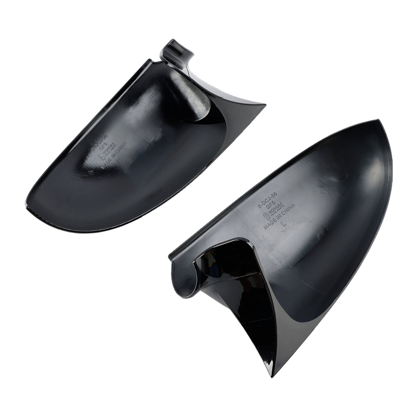 2005-2011 VW Jetta Gloss Black Wing Door Mirror Cover Caps Left + Right 1K0857537