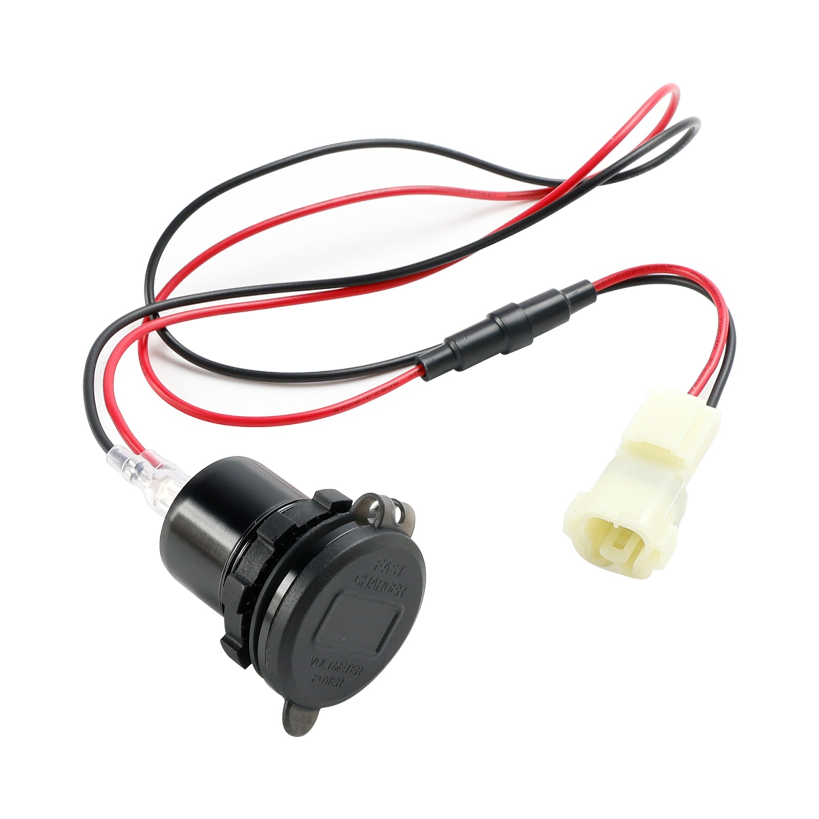 12V stopcontactlader USB + C Type Quick Past voor Honda NX400 2024