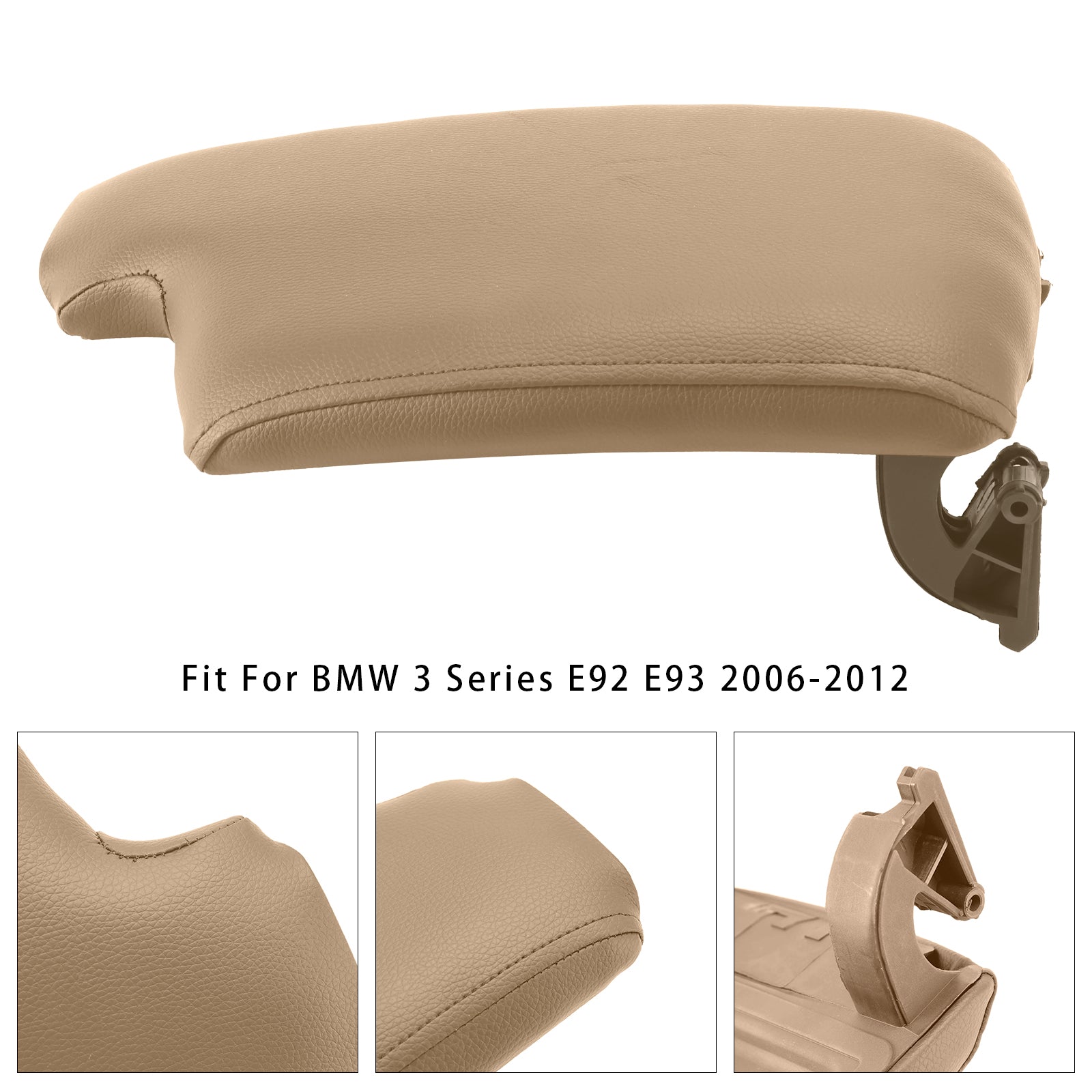 Beige Leather Armrest Centre Console Lid For BMW E90 E91 E92 E93 51169134486