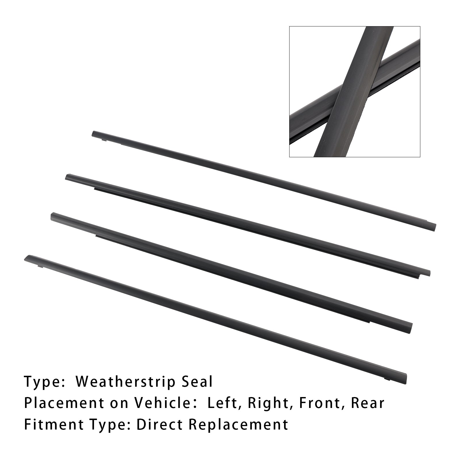 2001-2007 Nissan X-trail 4 STUKS Venster Weerstrip Afdichtingsriem 80821-8H300 82820-8H300