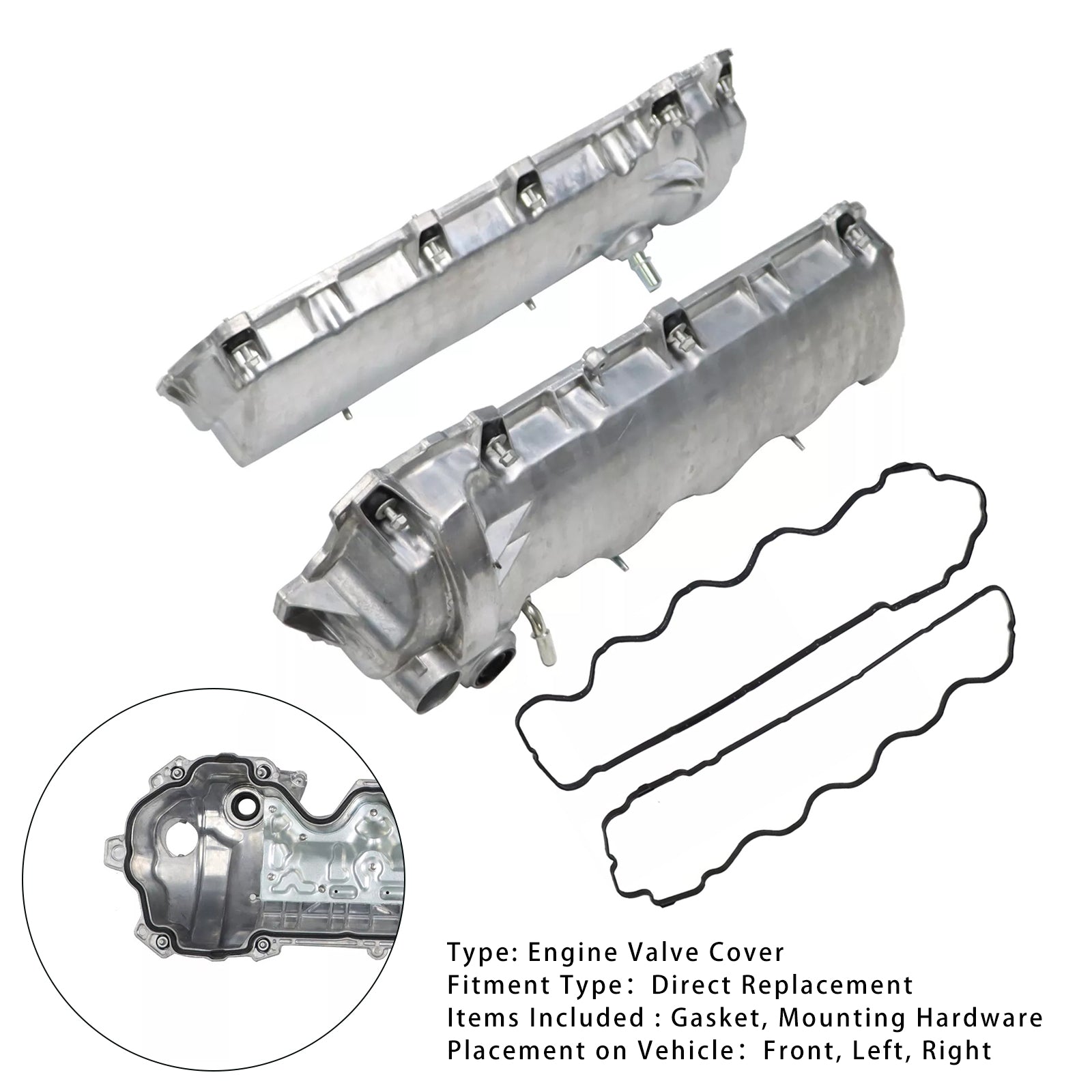 2004-2010 Ford F-150 V8 5.4L 2PCS LH+RH Motorventildeksel 9L1Z6582D