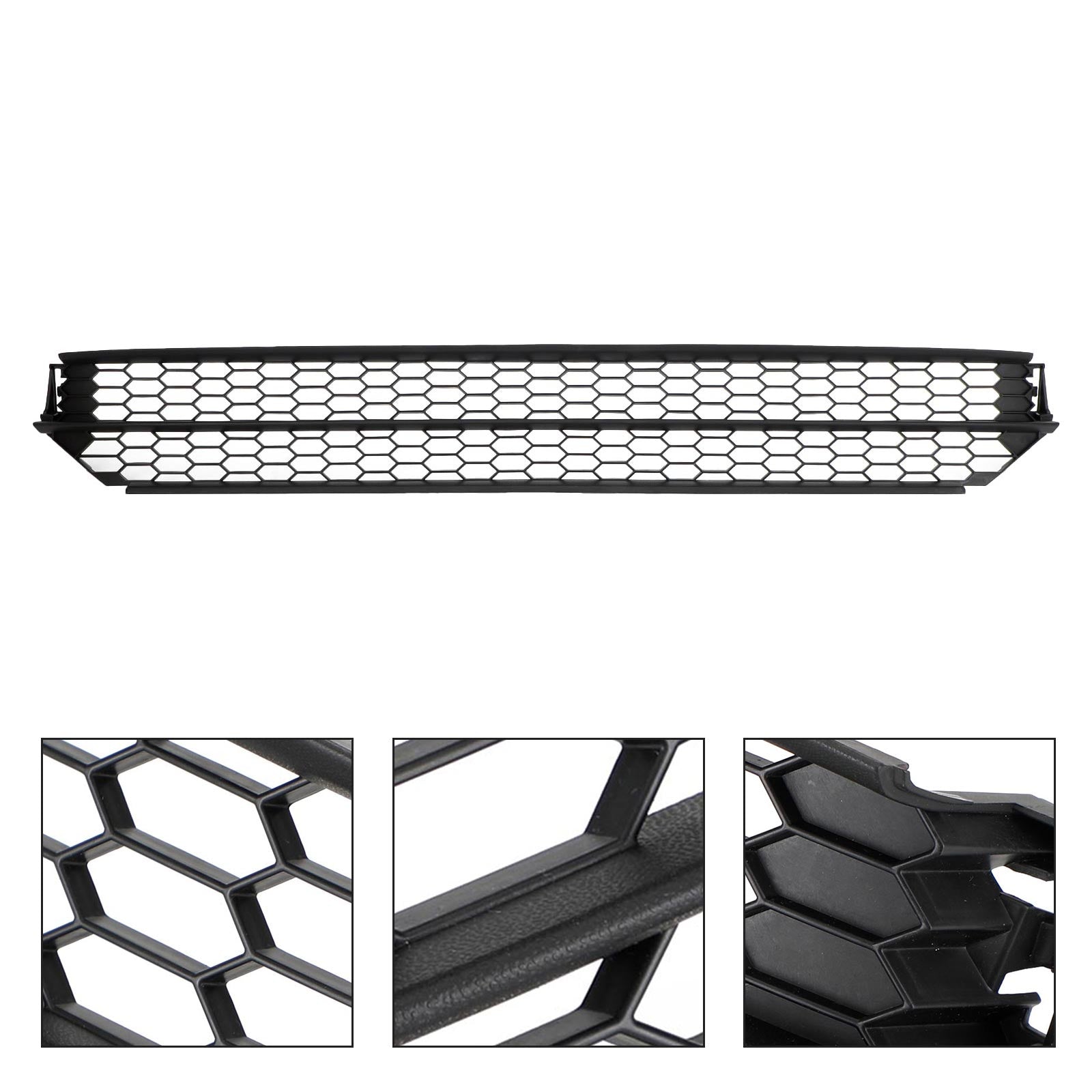 Grille inférieure de pare-chocs avant en nid d'abeille pour VW Passat 2012-2015 noir