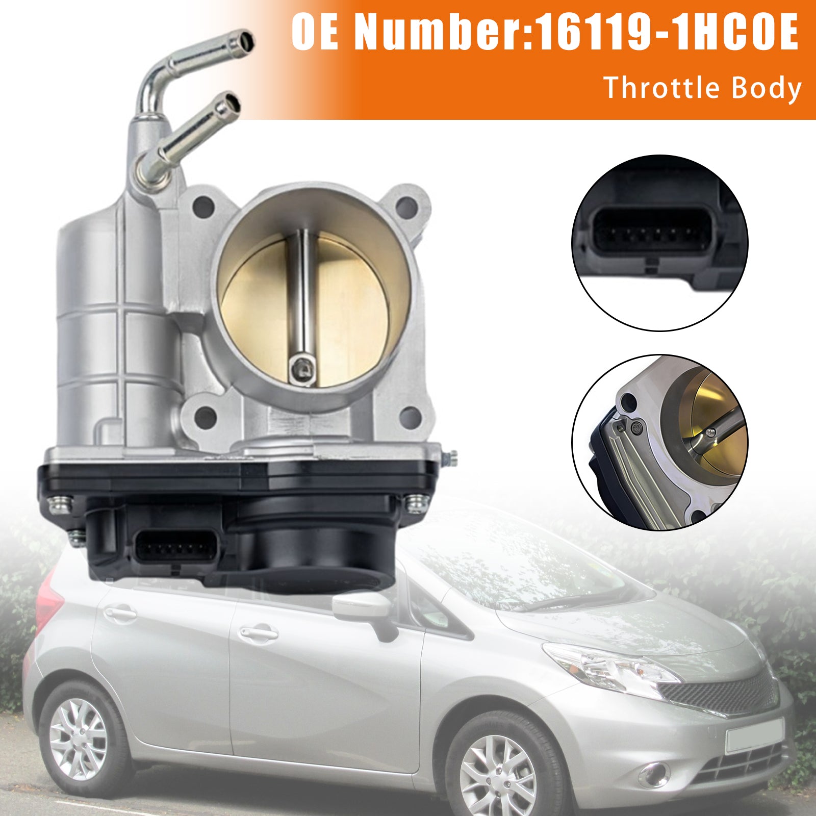 Throttle Body 16119-1HC0E For Nissan HR12DE Engine Micra K13 E12 2013-2016