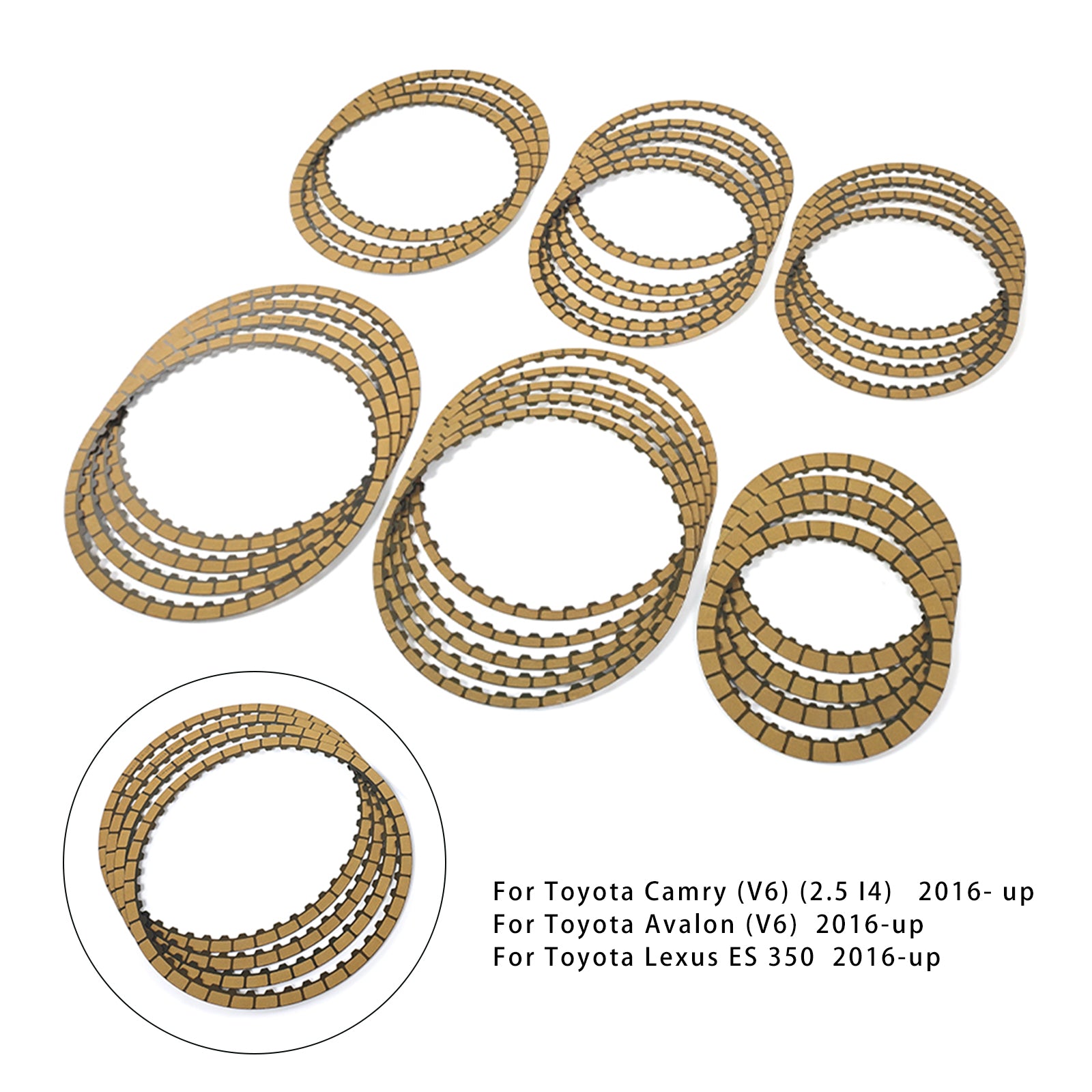 2016-up Toyota Highlander Transmission Overhaul Clutch Rebuild Friction Plates Kit UA80E/F