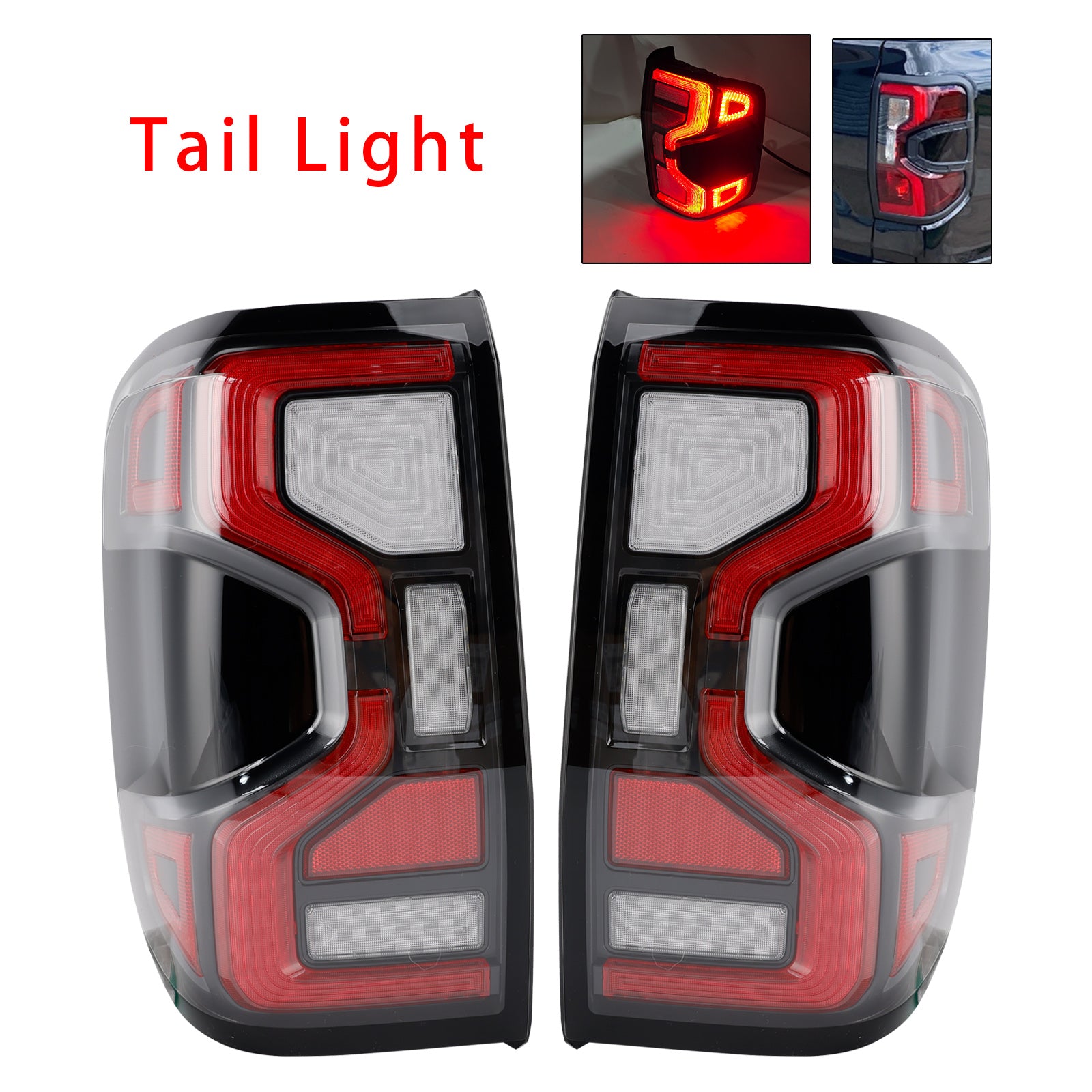 2022+ Ford Ranger vänster+höger LED-bakljusenhet bak
