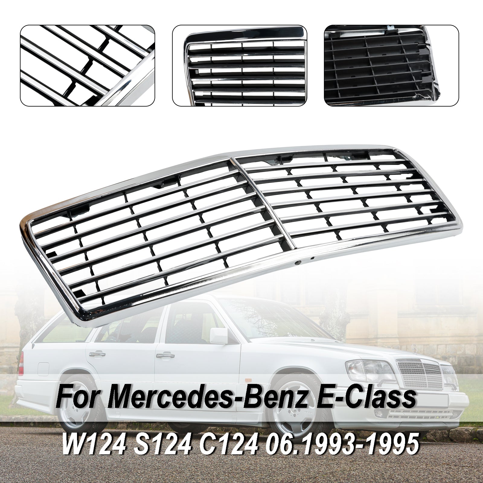 1993-1995 Mercedes-Benz E-Class W124 S124 C124 Front Bumper Grille Grill