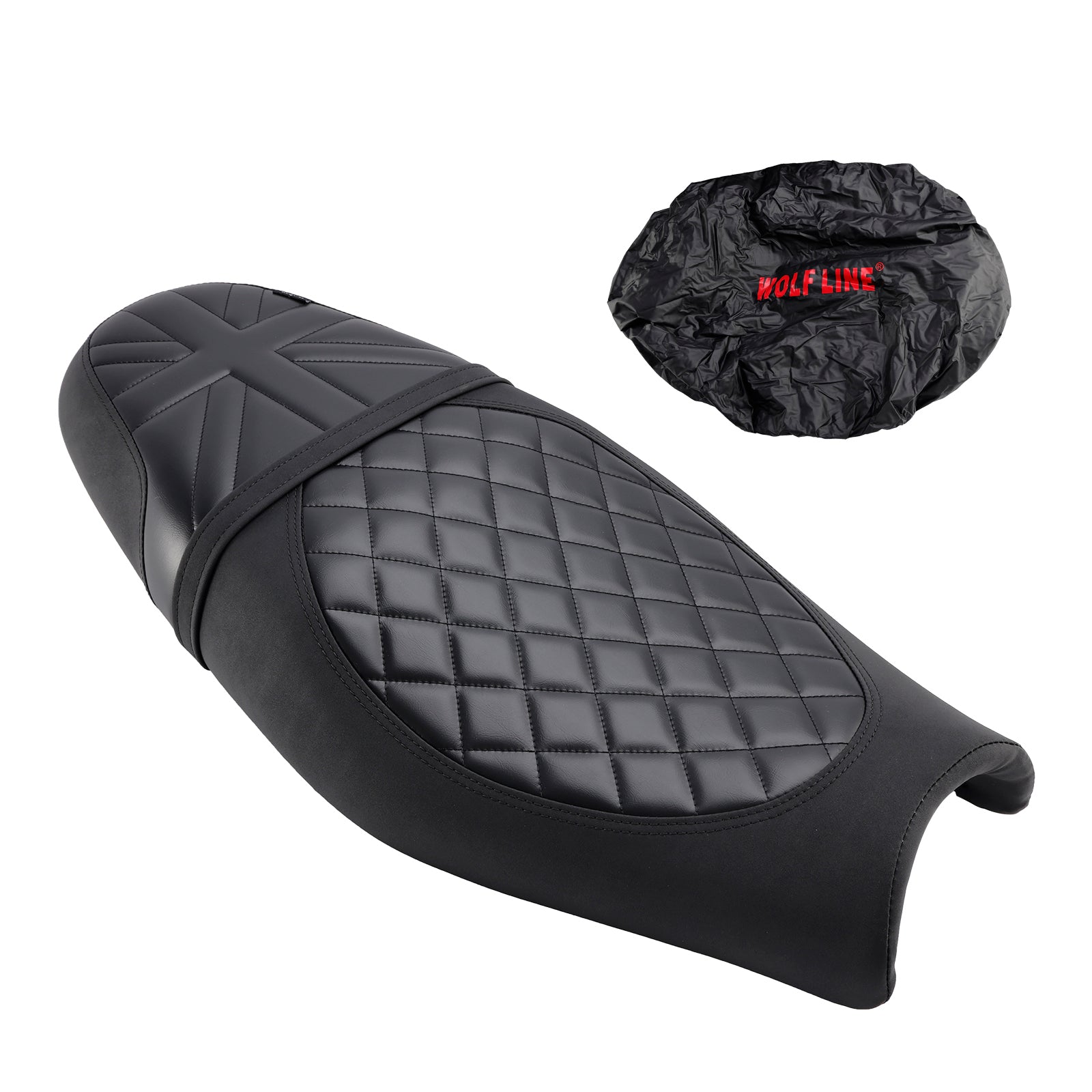 Asiento del pasajero delantero cojín trasero inferior negro para Street Twin Speed ​​Twin BrownS