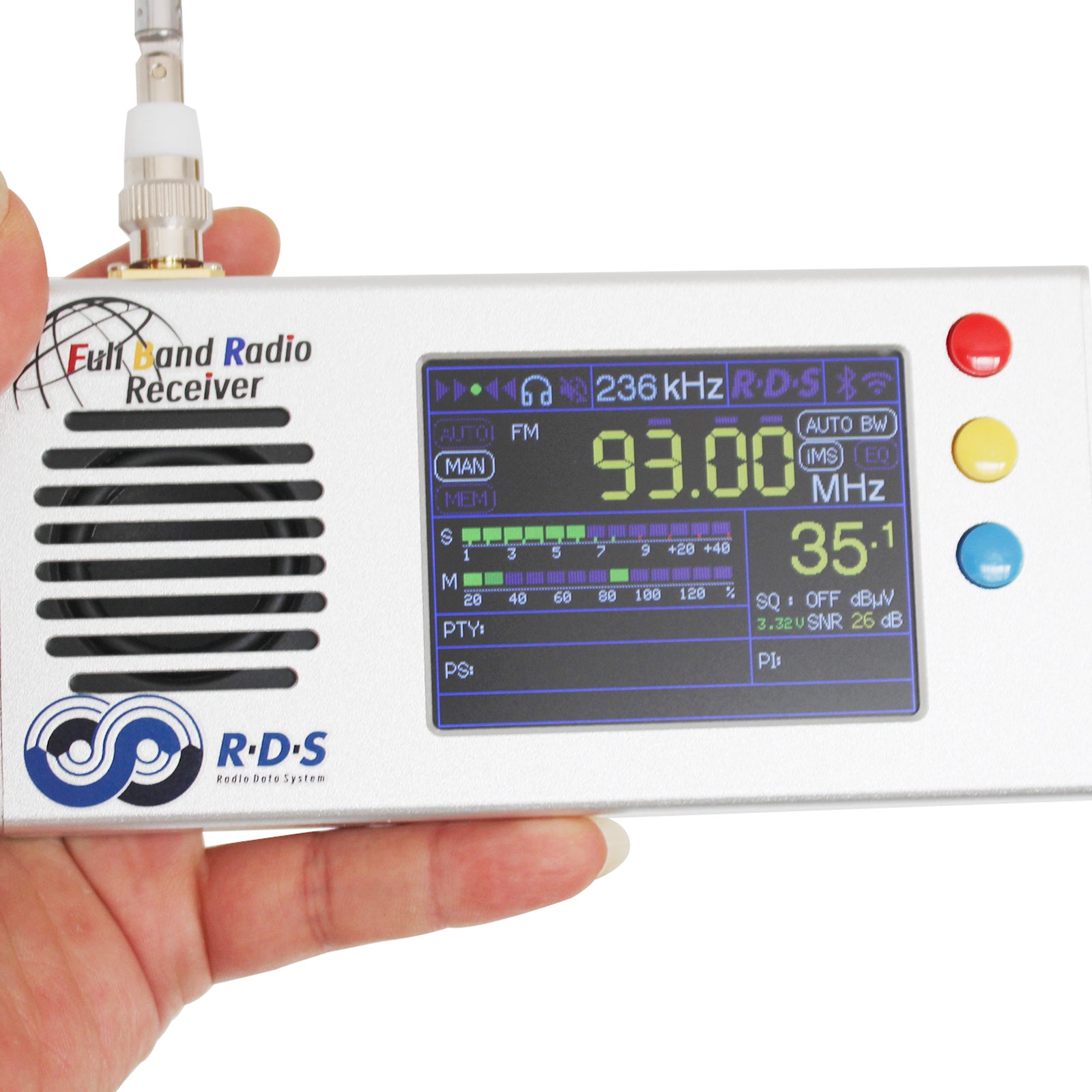 Récepteur radio FM/MW/ondes courtes HF/LW pleine bande V1.18 TEF6686 de deuxième génération